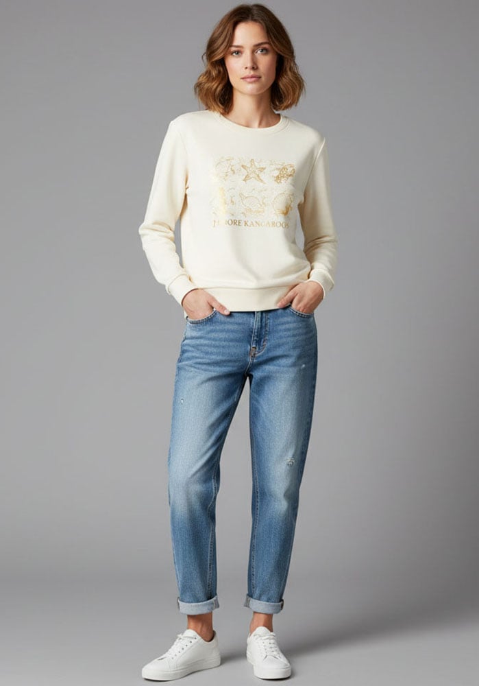 KangaROOS Sweatshirt , mit Frontdruck

