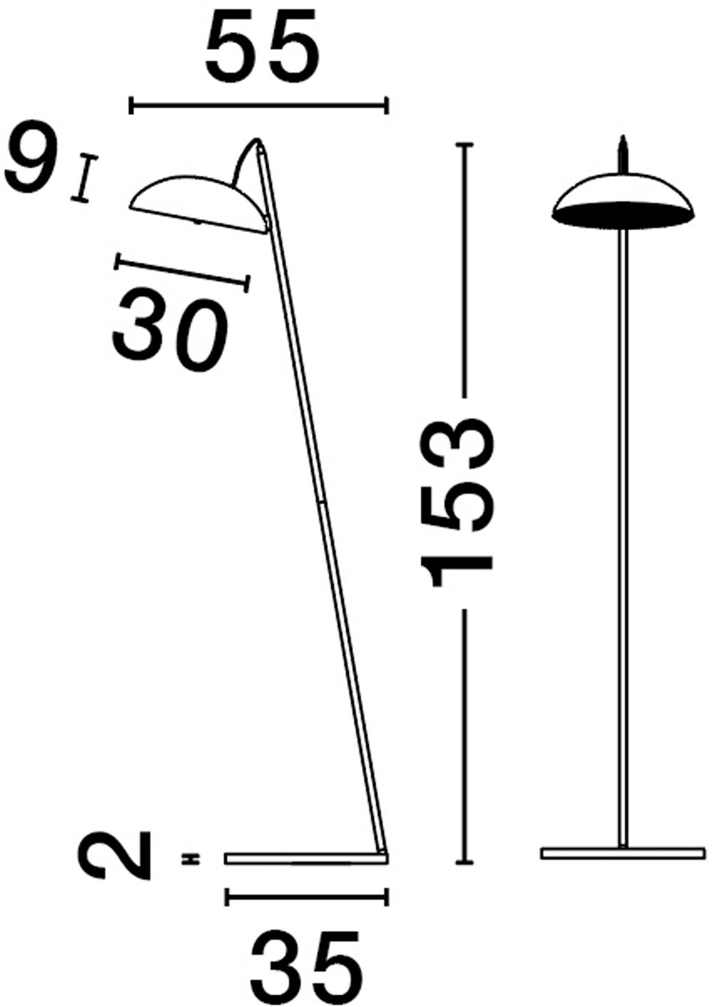 Nova Luce Stehlampe »FLUTE«, 1 flammig