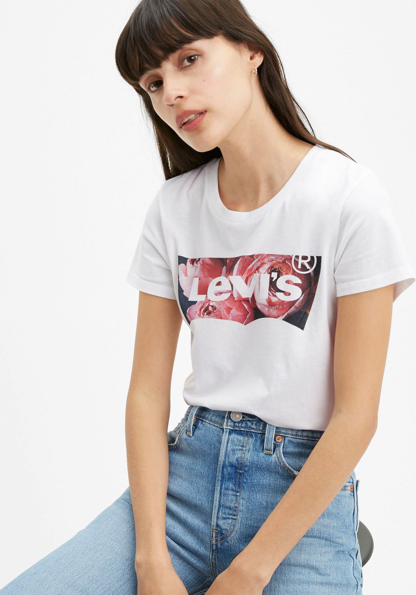 Levis T-Shirt "LSE THE PERFECT TEE" mit Logodruck günstig online kaufen