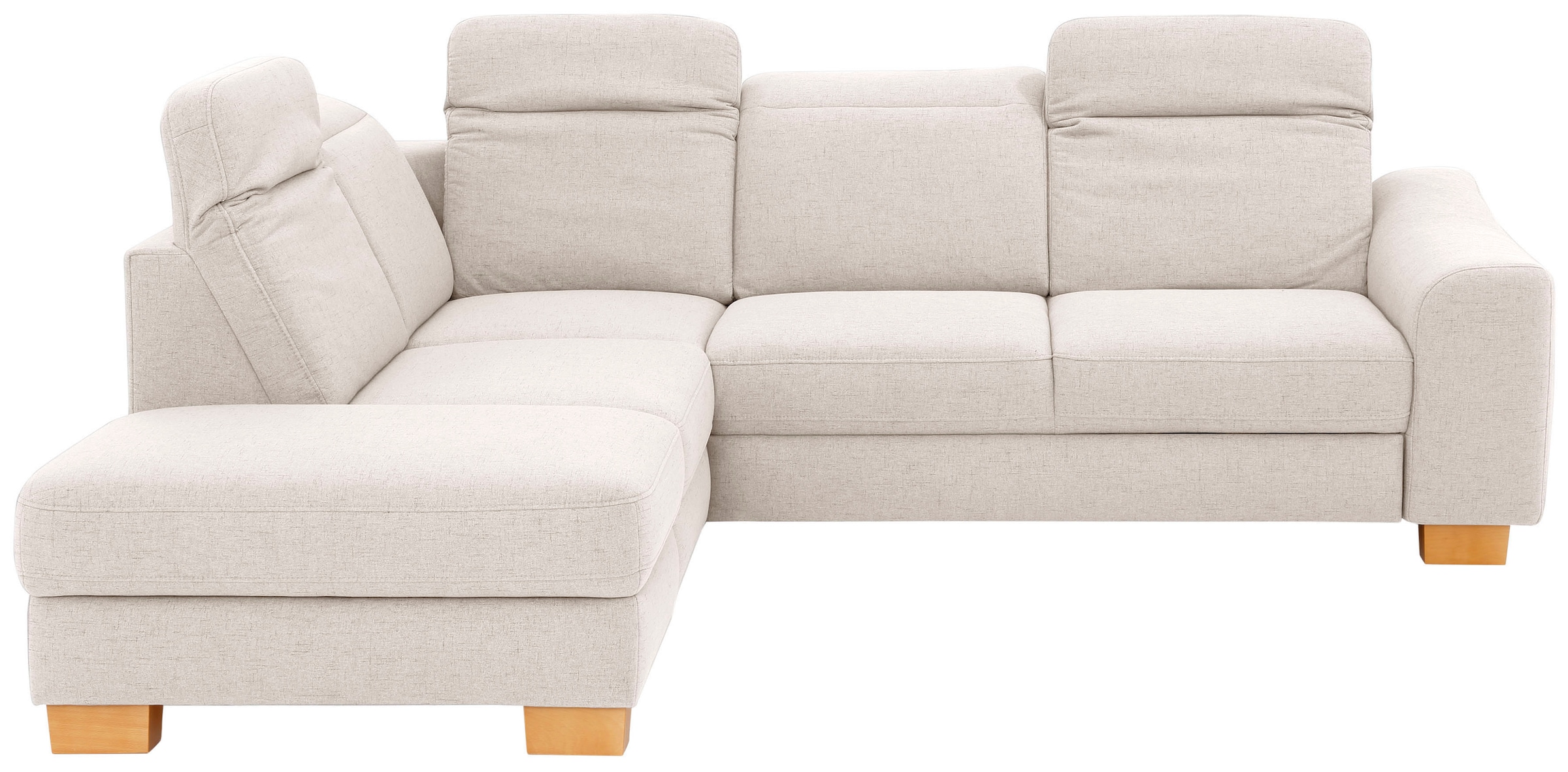 Home affaire Ecksofa "Dundee L-Form" wahlweise mit Kopfteilverstellung und zusätzlich mit Schlaffunktion