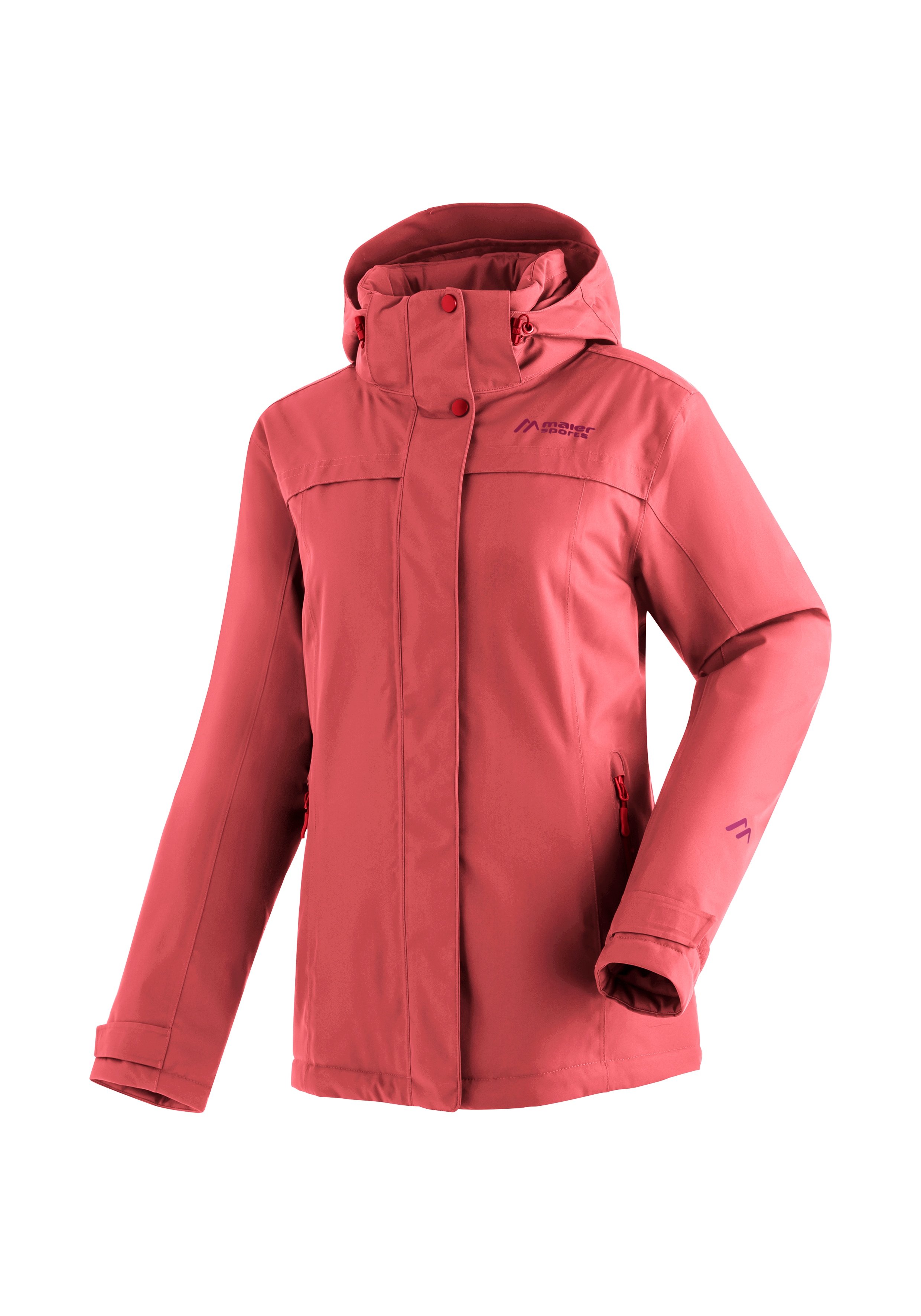 Maier Sports "Lisbon" warme Damen Jacke, wattierte Regenjacke, wasserdicht + atmungsaktiv