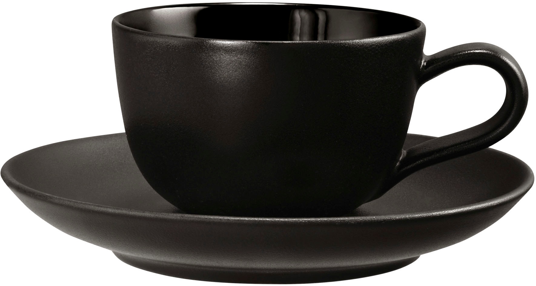Seltmann Weiden Untertasse »Liberty - Velvet Black«, (1 St.), Espressountertasse 12 cm