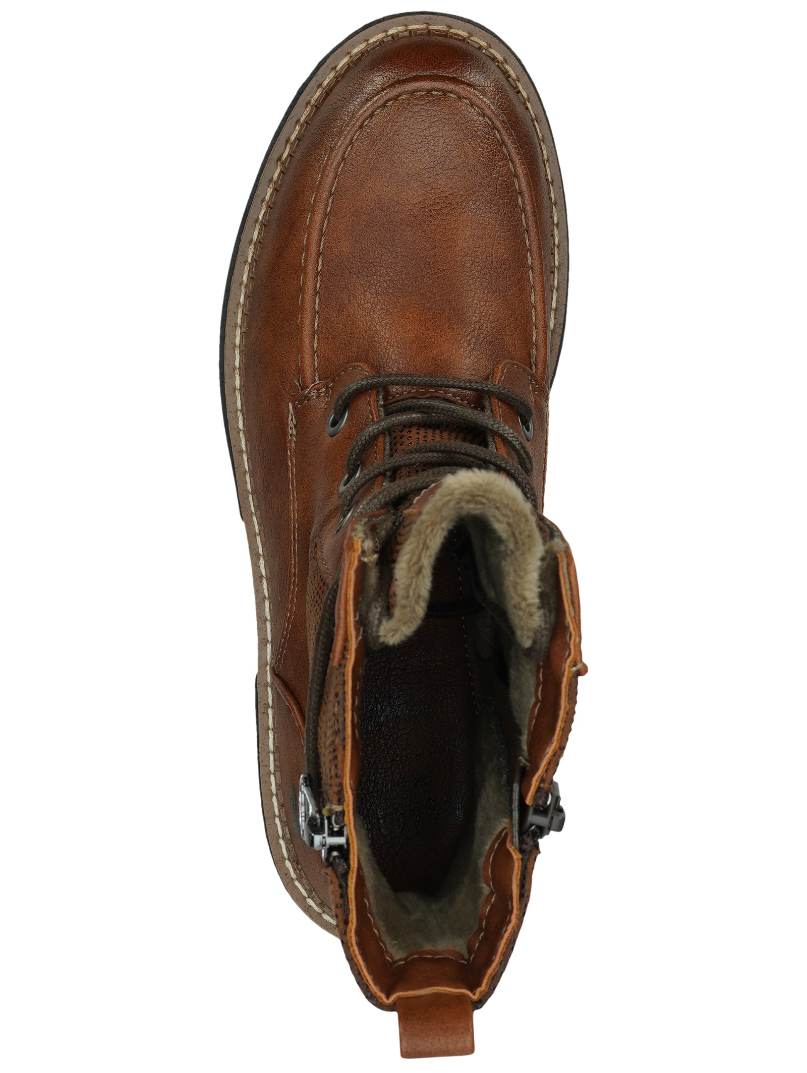 Mustang Shoes Schnürstiefelette »Mustang Shoes Stiefelette Lederimitat«