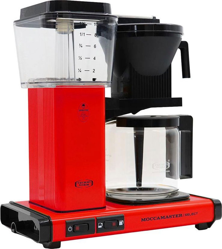 Moccamaster Kaffeekanne, Raten 1x4 Filterkaffeemaschine Select red«, BAUR | »KBG l Papierfilter, 1,25 auf