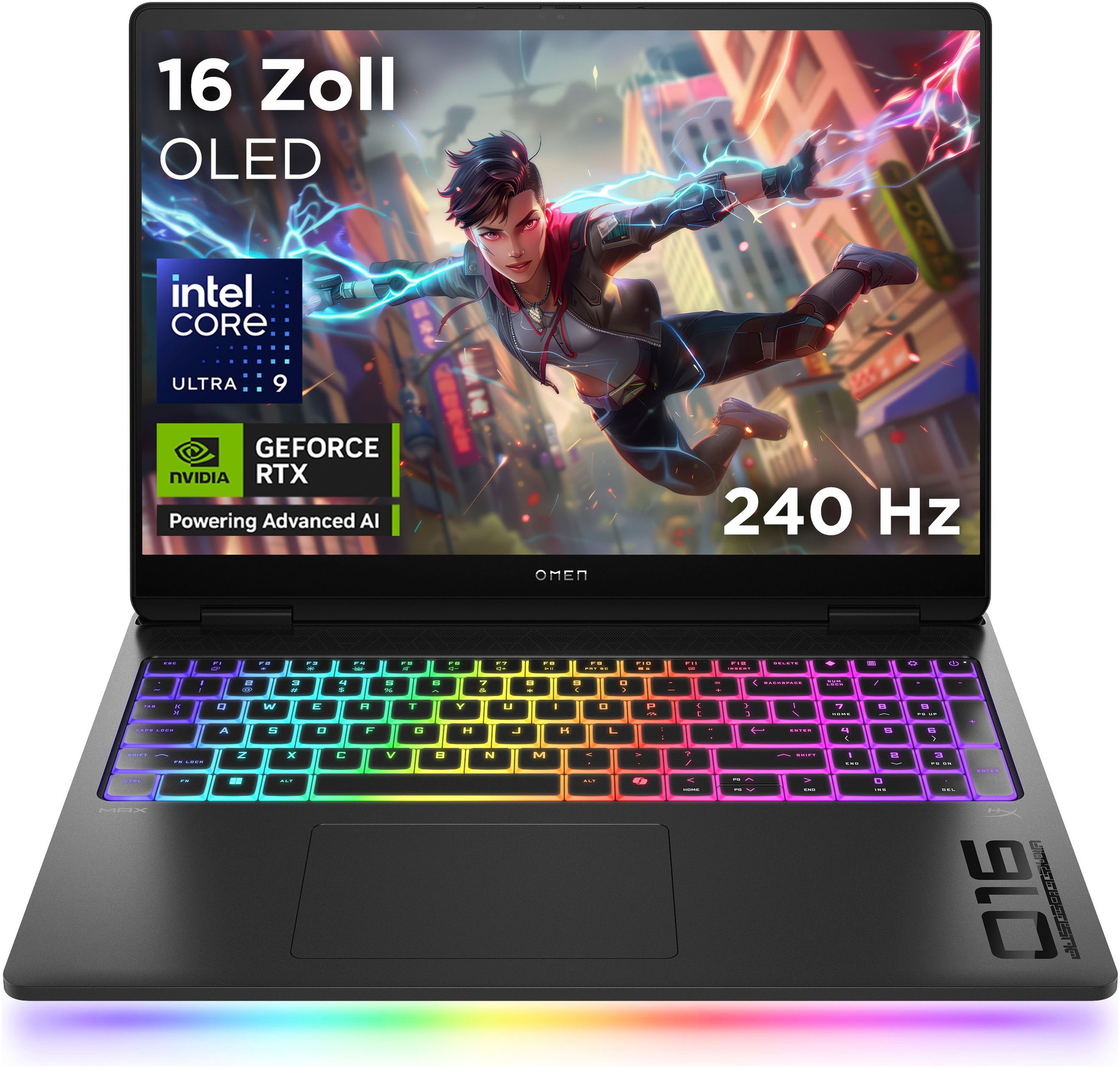 HP Gaming-Notebook "OMEN MAX 16-ah0276ng", 32 GB RAM 2.000 GB SSD, Core Ultra 9, Windows 11 Home, schwarz, Notebooks