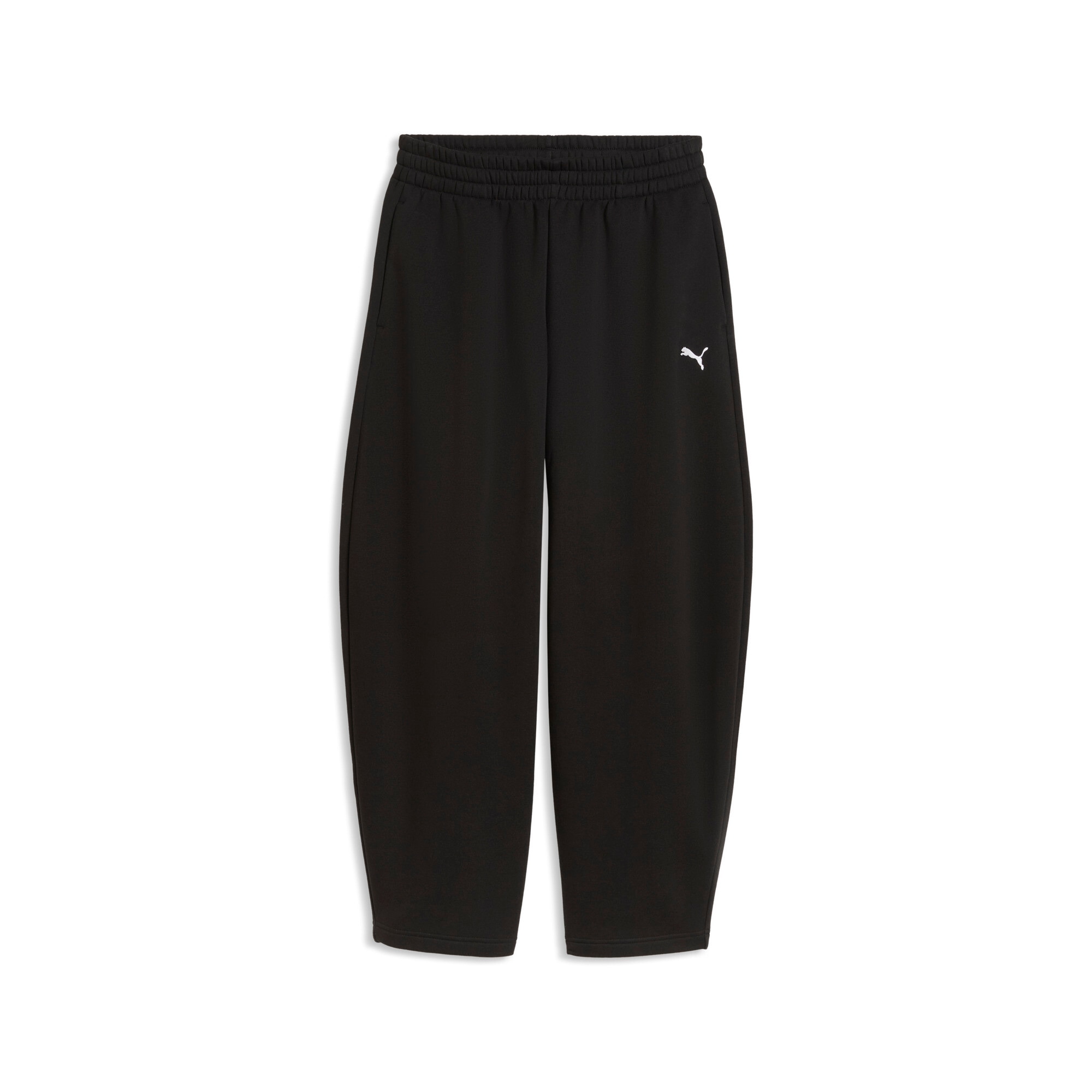 Puma Trainingshose "Ess Relaxed Barrel Leg Pants Fl" Mit Eingrifftaschen, Unifarben, Normale Leibhöhe, Relaxed Fit