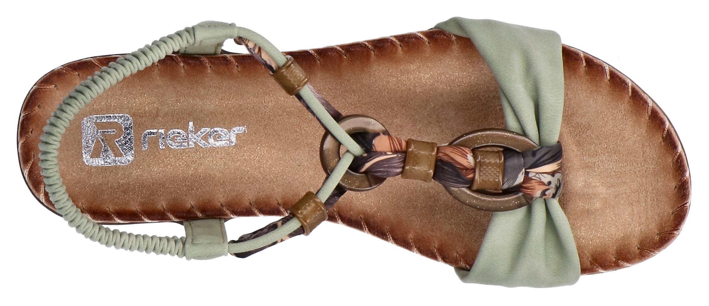 Rieker Sandale  Sommerschuh, Urlaubsschuh, Fersenriemchen mit Gummizug