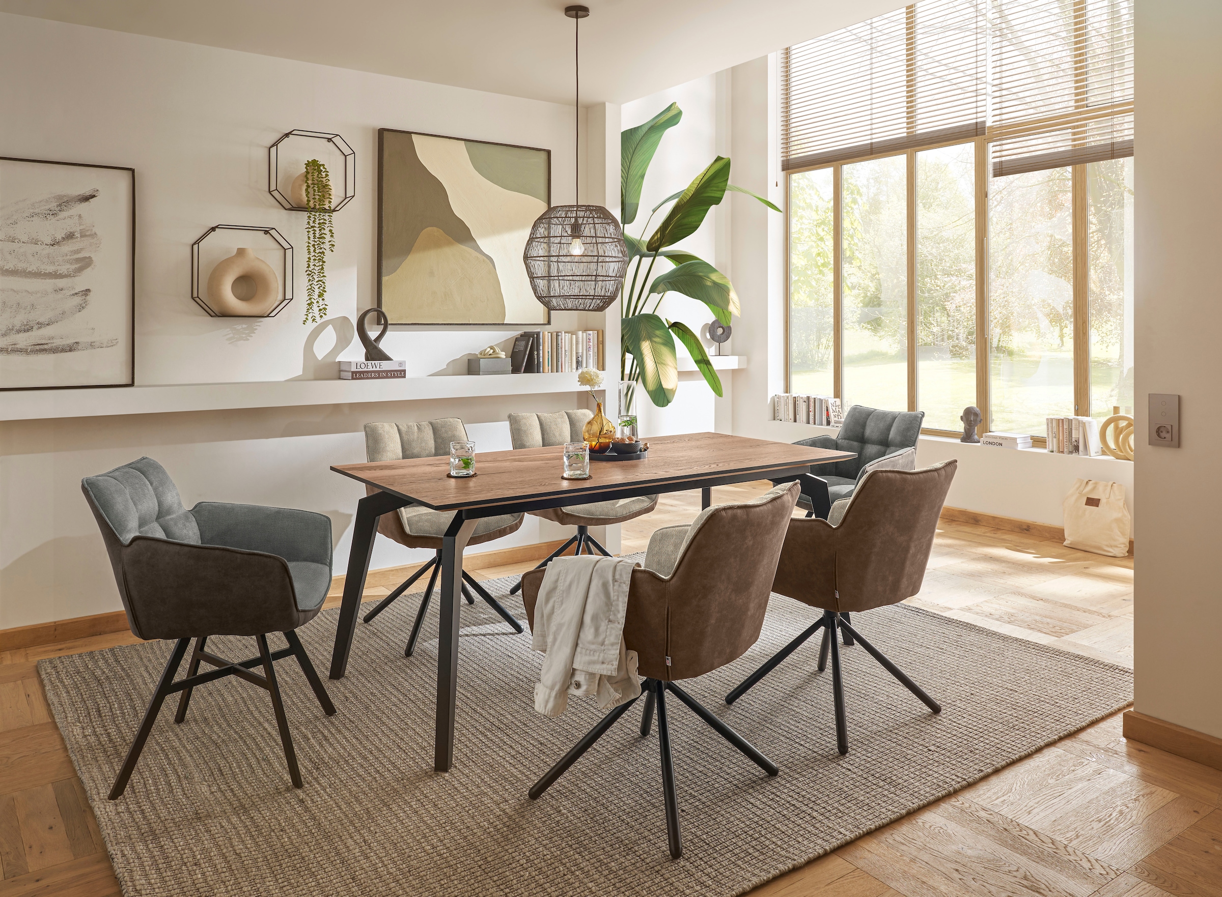 set one by Musterring Esszimmerstuhl "Frisco-B" (Set) 2 Stk.Bezug innen Che günstig online kaufen