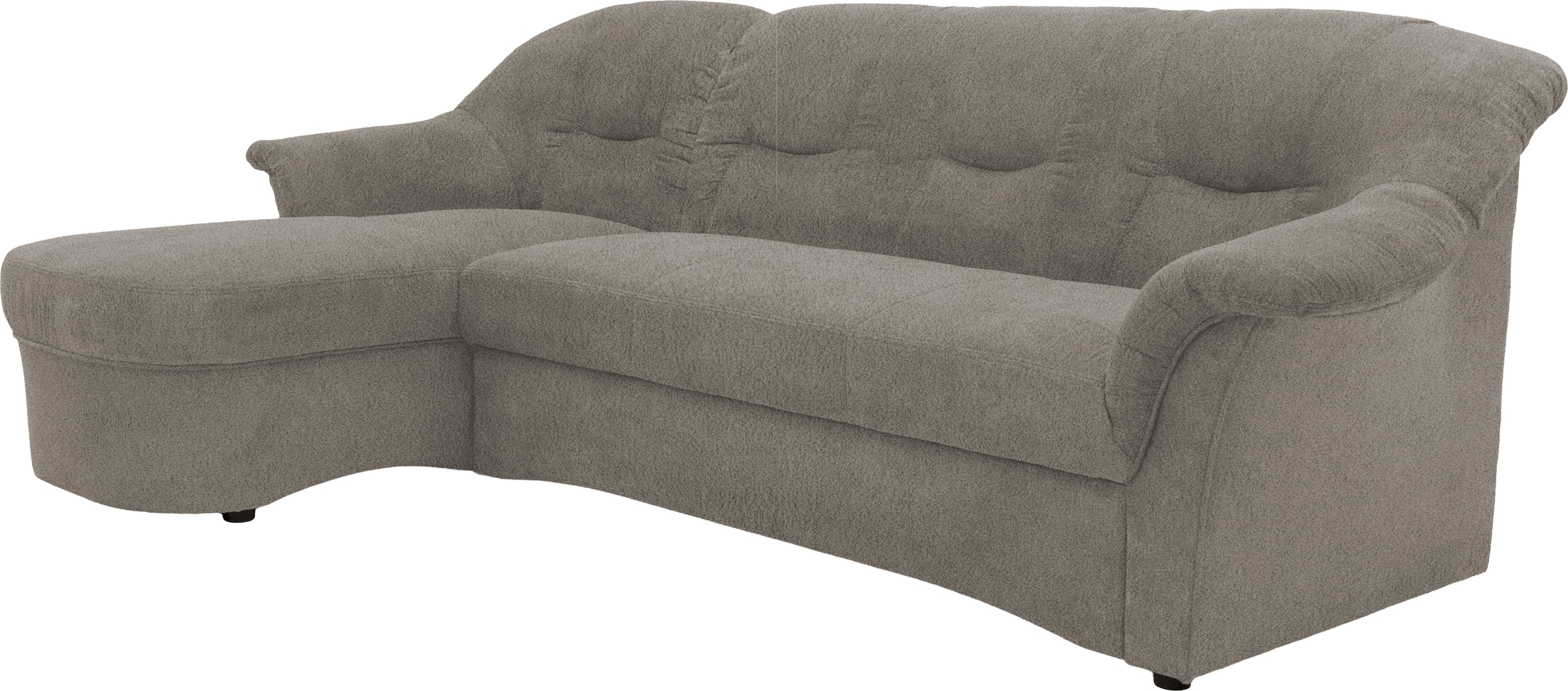 OTTO home Ecksofa »Langeland 232 x 146 cm, auch mit Schlaffunktion, mit Federkern, L-Form« mittelfester Sitzkomfort, aus pflegeleichtem, weichem Microfaser Bezug
