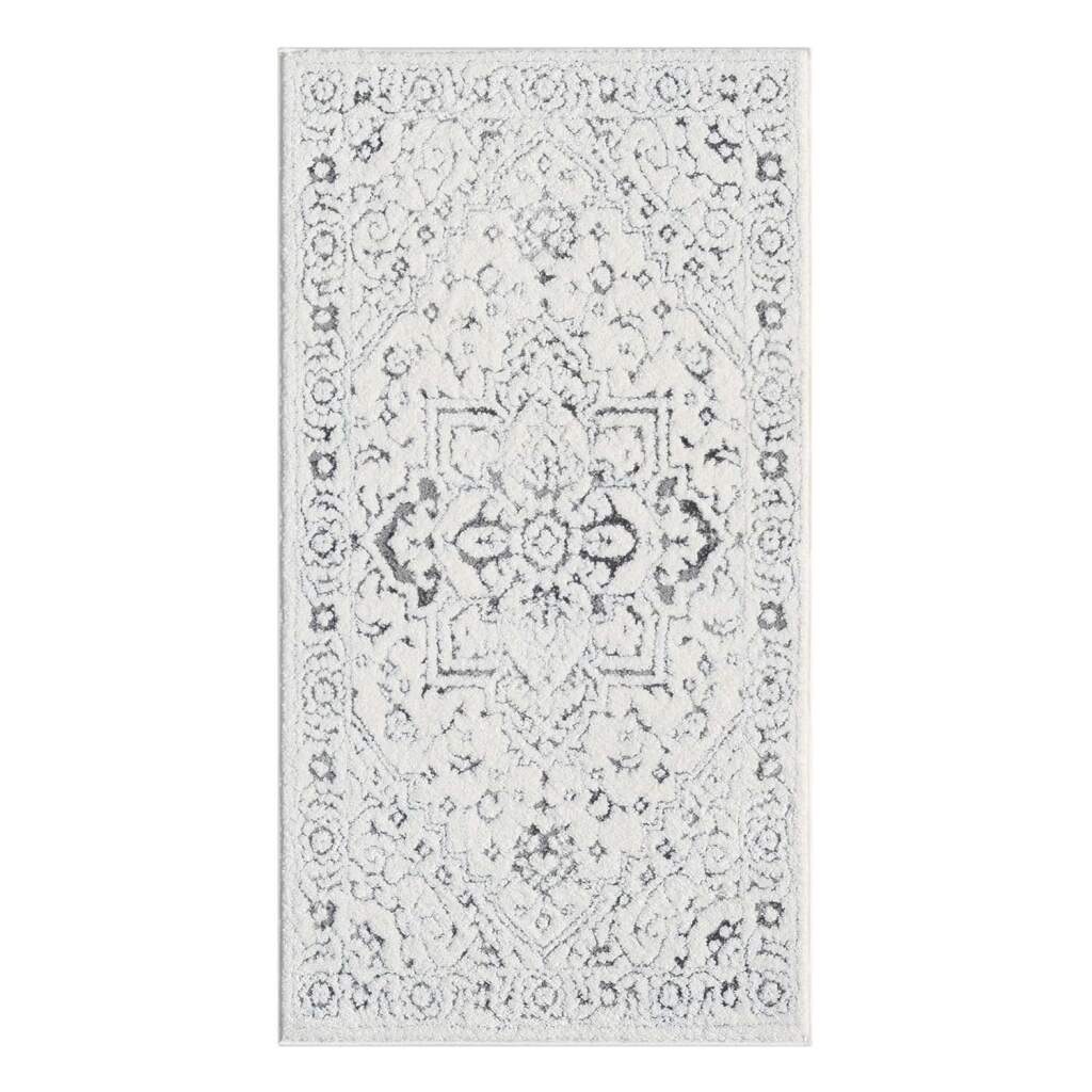 Carpet City Teppich »LOUNGE 0638« rechteckig 15 mm Höhe Kurzflor-Teppich Modern, Hoch-Tief-Struktur,  Wohnzimmer, Schlafzimmer
