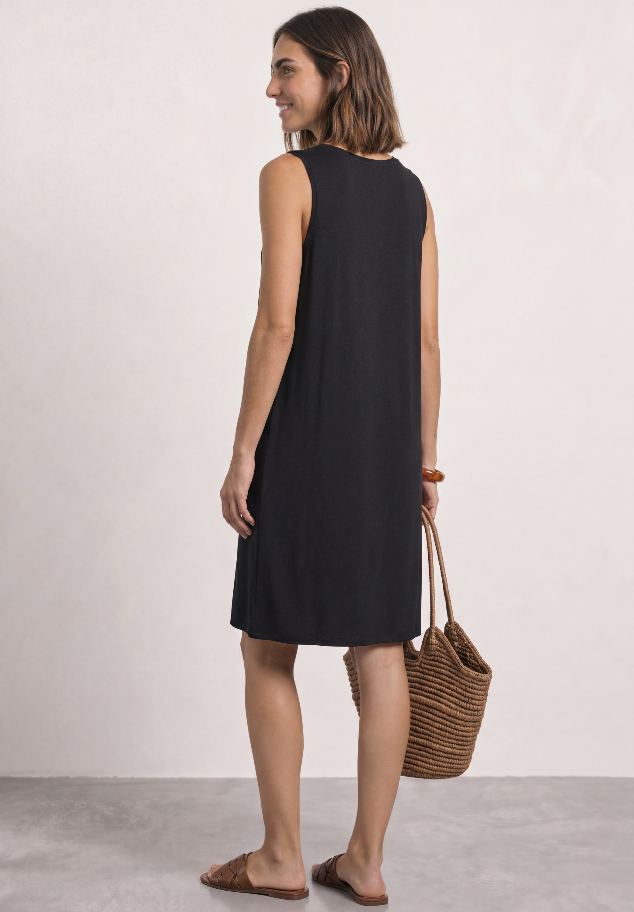 STREET ONE Midikleid Ohne Taschen knielang