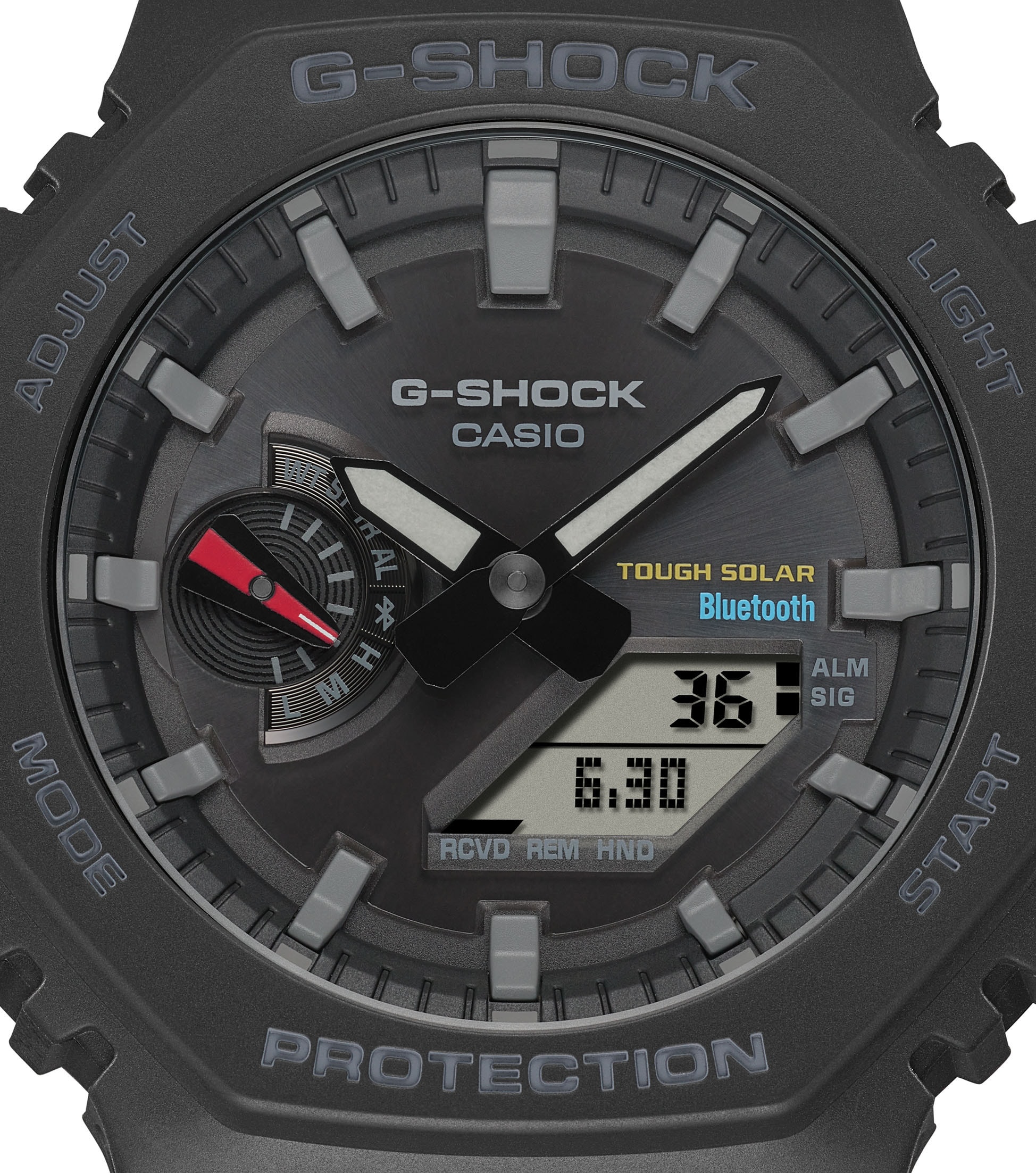 CASIO G-SHOCK Smartwatch »GA-B2100-1AER«, (Solaruhr, Armanduhr, Herrenuhr, Bluetooth, bis 20 bar wasserdicht)