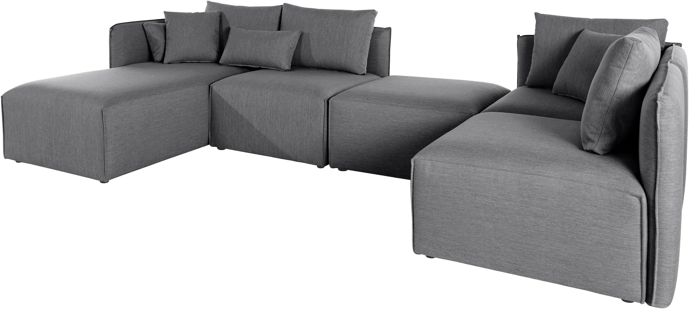 OTTO home Wohnlandschaft "Nöre U-Form" 5 Teile, in vielen Bezugsqualitäten günstig online kaufen