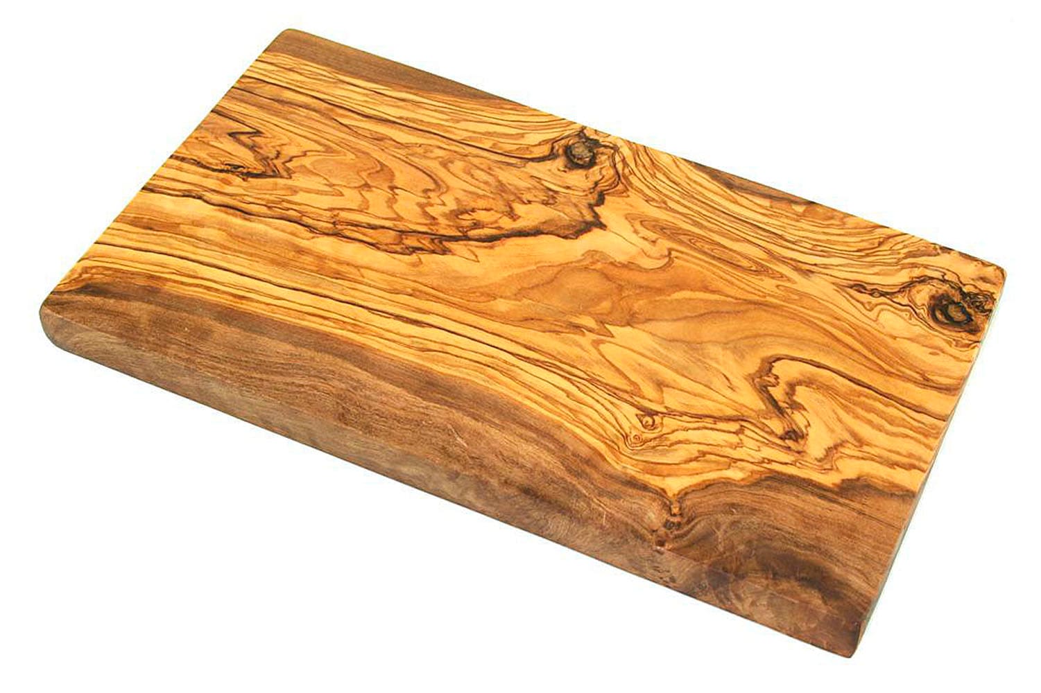 Olivenholz-erleben Frühstücksbrett »eckig aus hochwertigem naturbelassenem Olivenholz«, (Set, 6 St., 6x Frühstücksbrett eckig), Mediterraner Look, einzigartige Maserung, je Gr. 25x15 cm