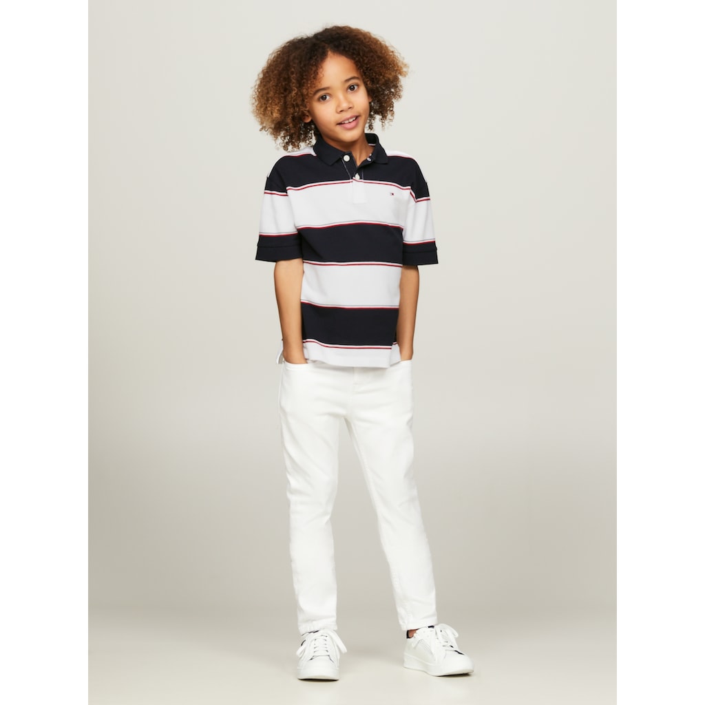 Tommy Hilfiger Poloshirt »GLOBAL RUGBY STRIPE POLO S/S«, Kinder bis 16 Jahre