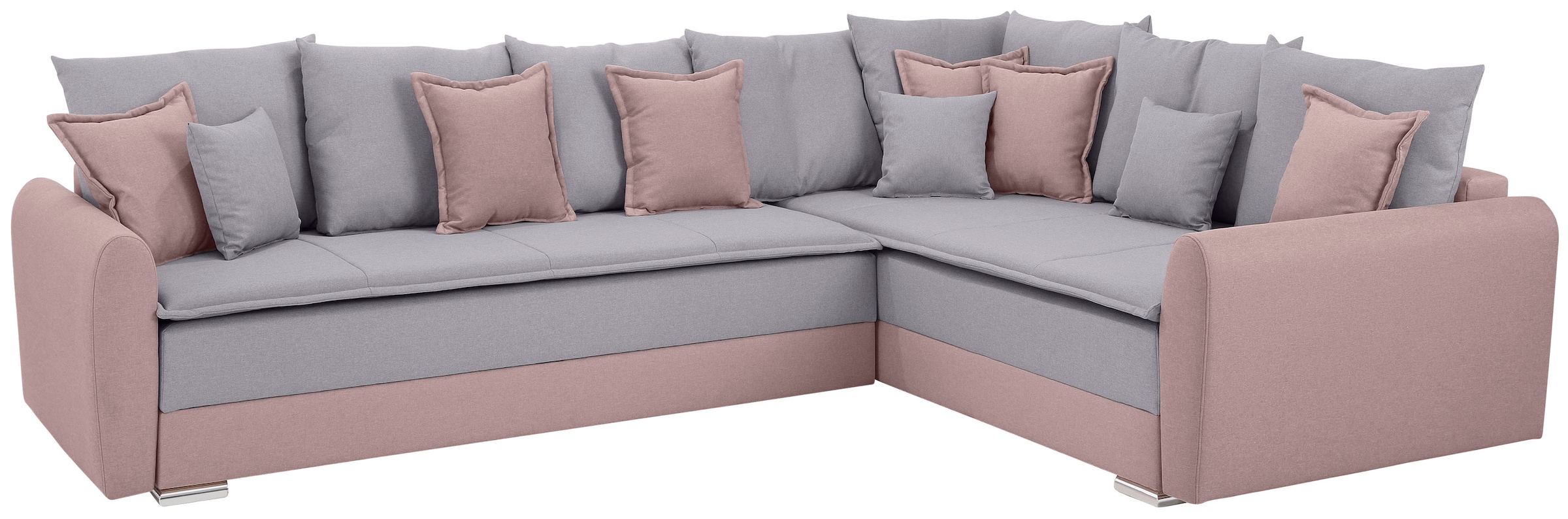 Home affaire Ecksofa »Fernando L-Form«, mit Boxspring: Dauerschlaffunktion durch Drehen und Zusammenschieben
