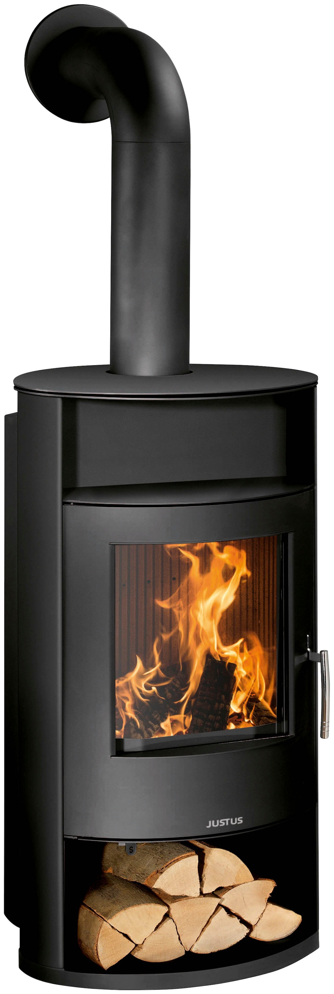 JUSTUS Kaminofen "Island Aqua II", schwarz, Kaminöfen, wasserführend