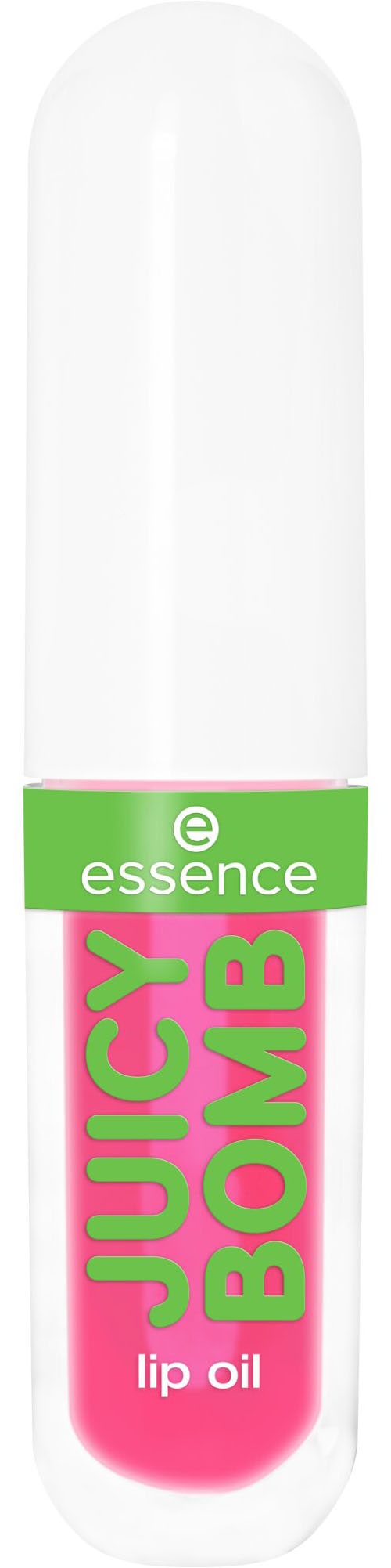 Essence Lipgloss »JUICY BOMB PARTY lip oil«, (Set, 4 tlg.), Pflegende Ölformel, nicht-klebendes, glänzendes Finish.
