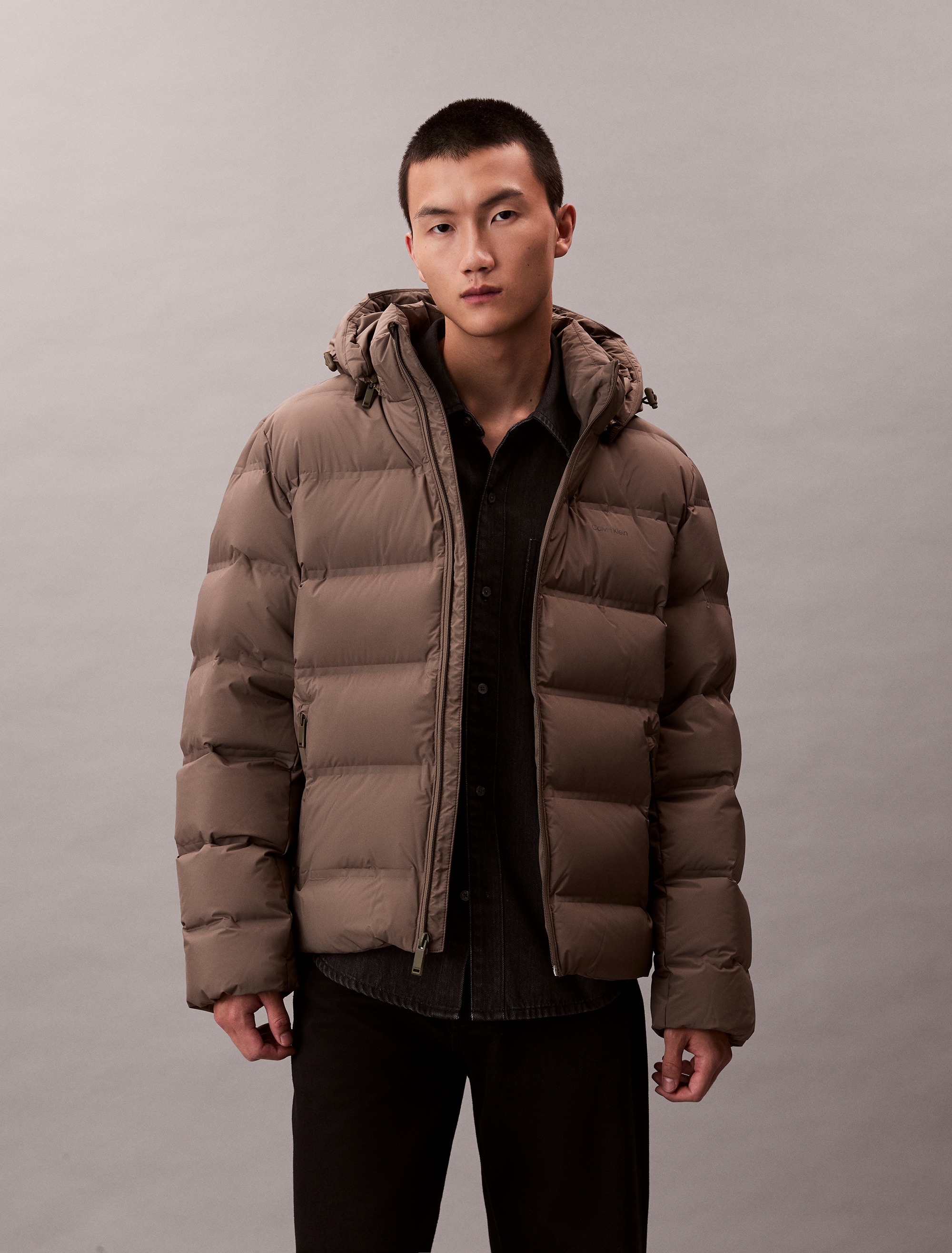 Calvin Klein Steppjacke "LS QUILTED BONDED CHANNEL HD PUF" ohne Kapuze Mit günstig online kaufen