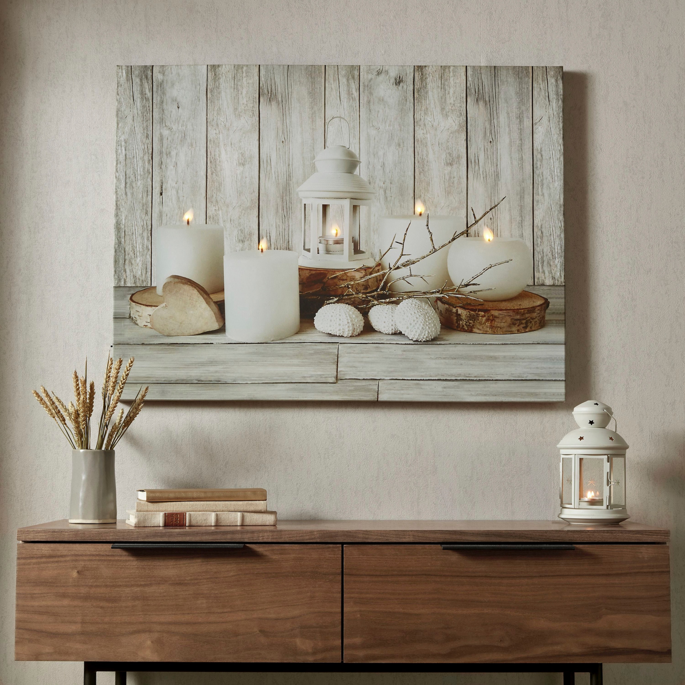 Art for the home LED-Bild "LED - Coastal Treasures", Arrangements-Stilllebe günstig online kaufen