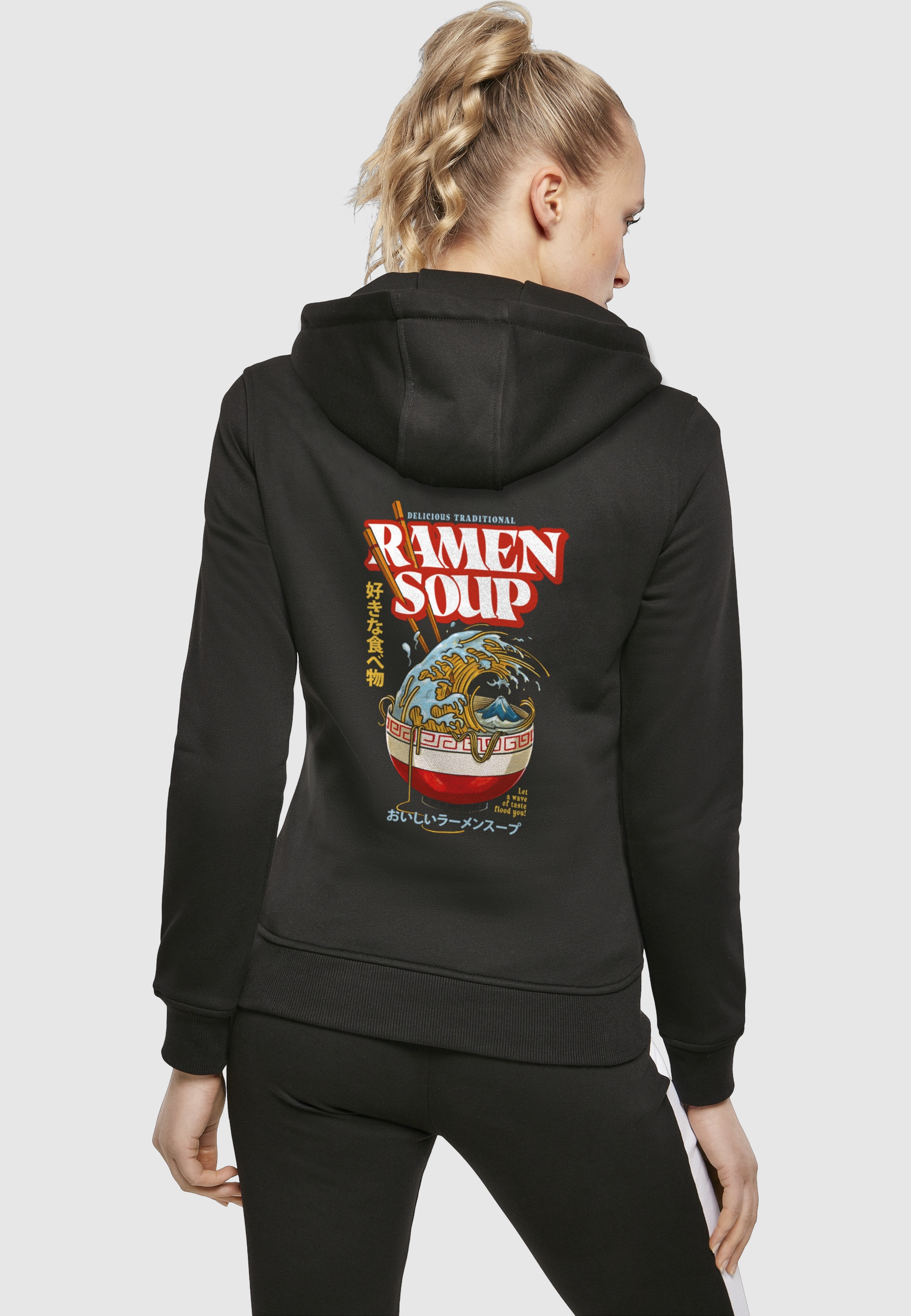 MisterTee Kapuzensweatshirt »MisterTee Damen Ladies Ramen Soup Hoody«
