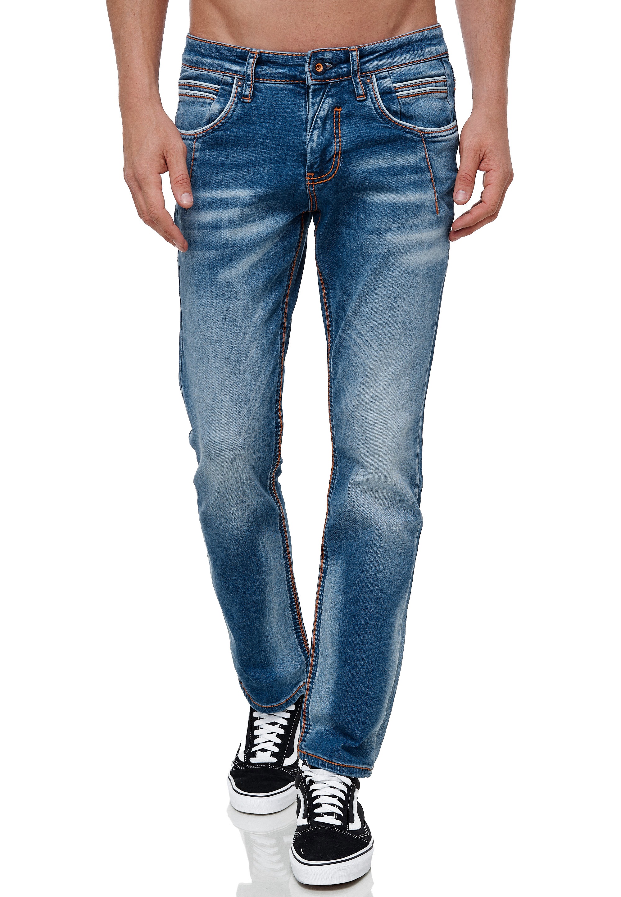 Straight-Jeans »NEW YORK 51«, mit angesagten Ziernähten