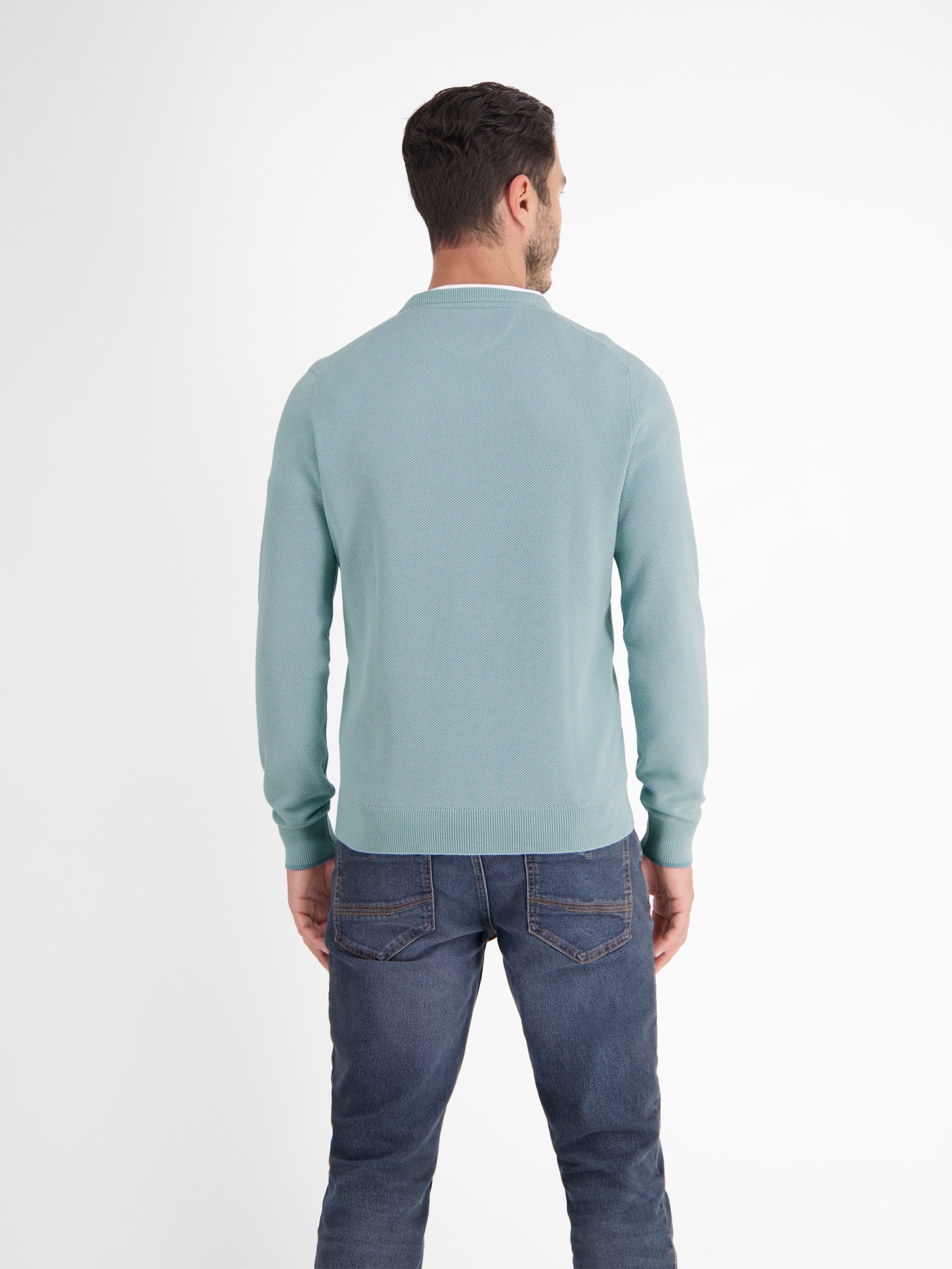 LERROS Strickpullover "LERROS Leichter Strickpullover mit schmaler Rippstru günstig online kaufen