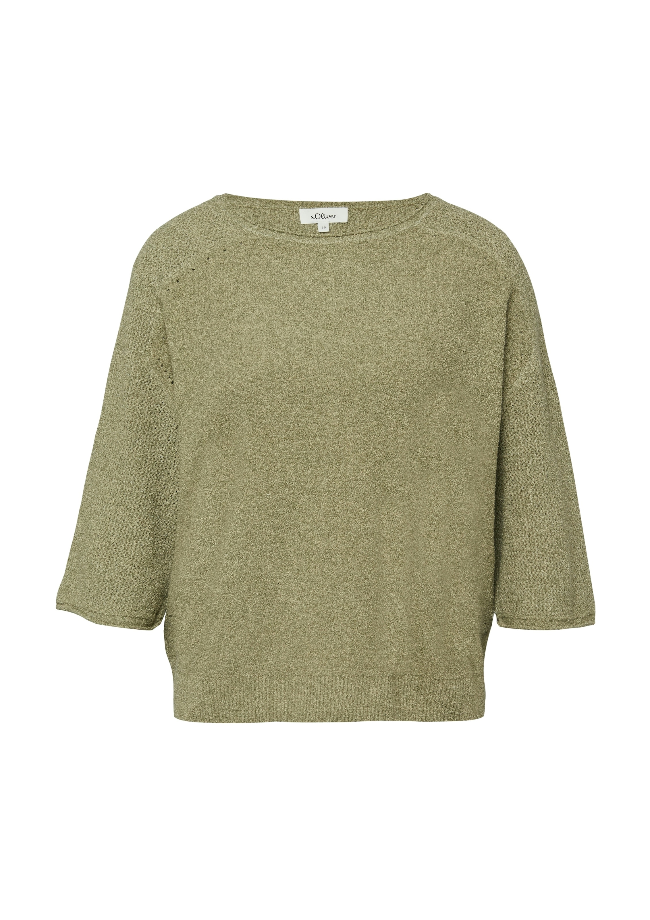 s.Oliver Strickpullover 3/4-Arm mit Rundhals