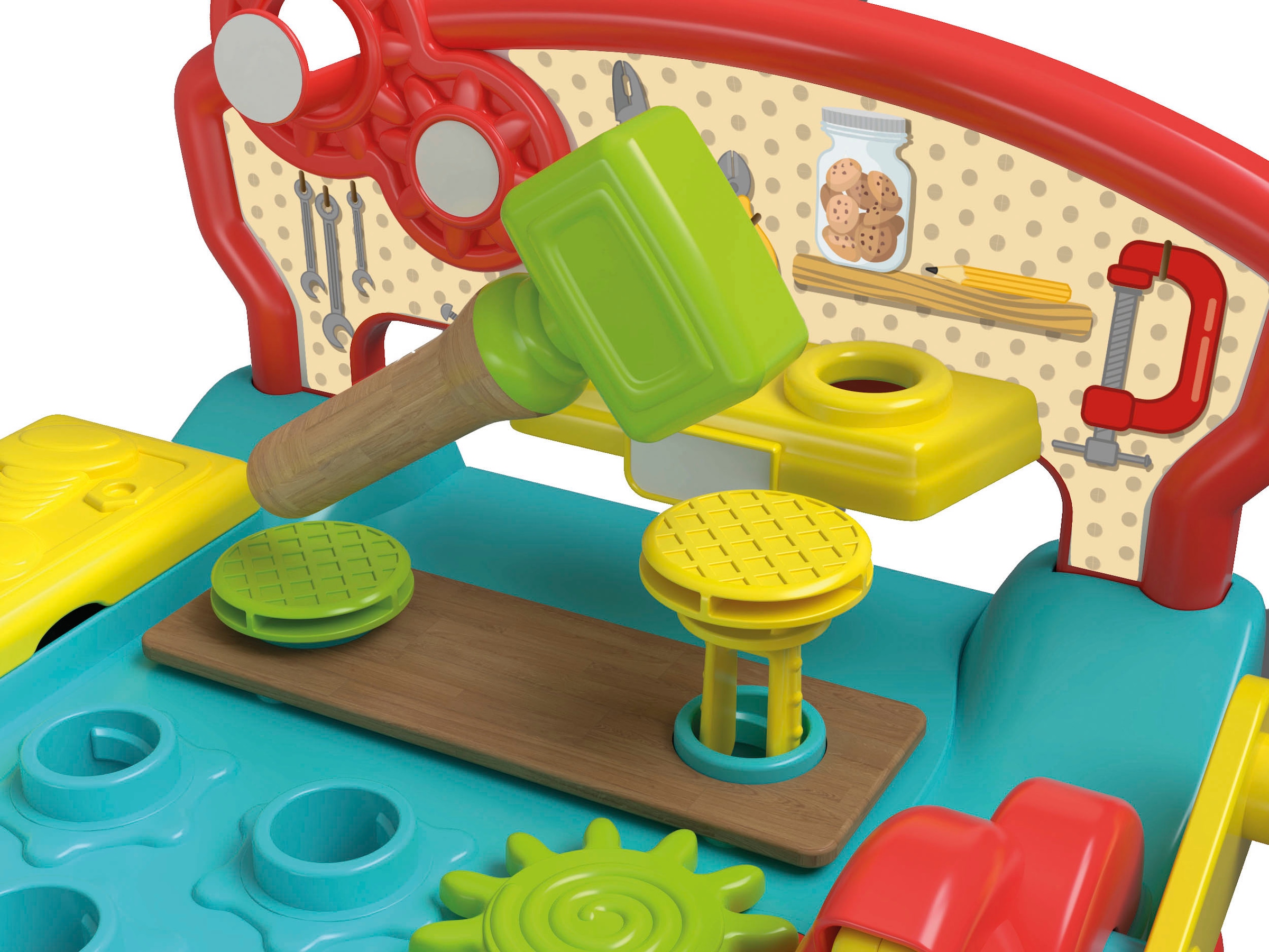 Clementoni® Lernspielzeug »Baby Clementoni, Werkbank mit Zubehör«, Made in Europe