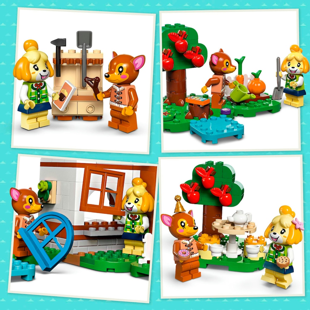 LEGO® Konstruktionsspielsteine »Besuch von Melinda (77049), LEGO® Animal Crossing«, (389 St.)