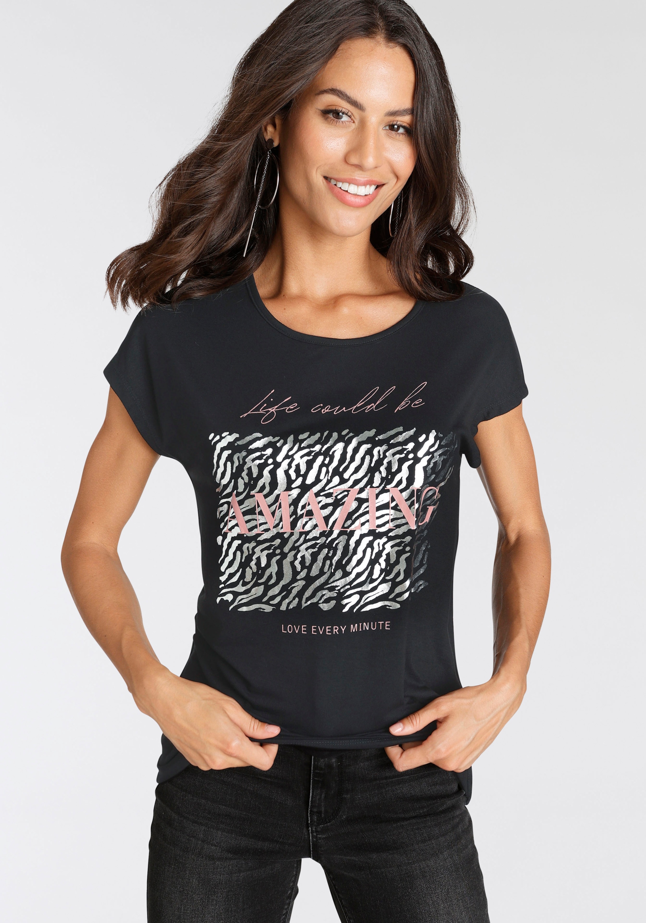 Laura Scott T-Shirt, mit modischem für BAUR | Folienprint kaufen