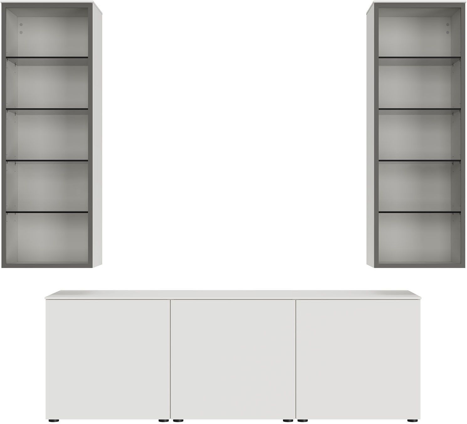 nobilia® Wohnzimmer-Set »Style, variabel montierbar«