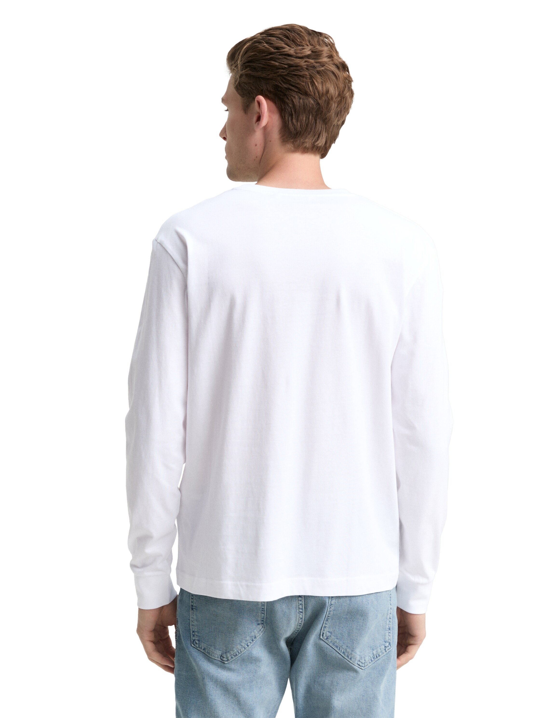 Tom Tailor Herren Langarmshirt PRINTED LONGSLEEVE - Regular Fit günstig online kaufen