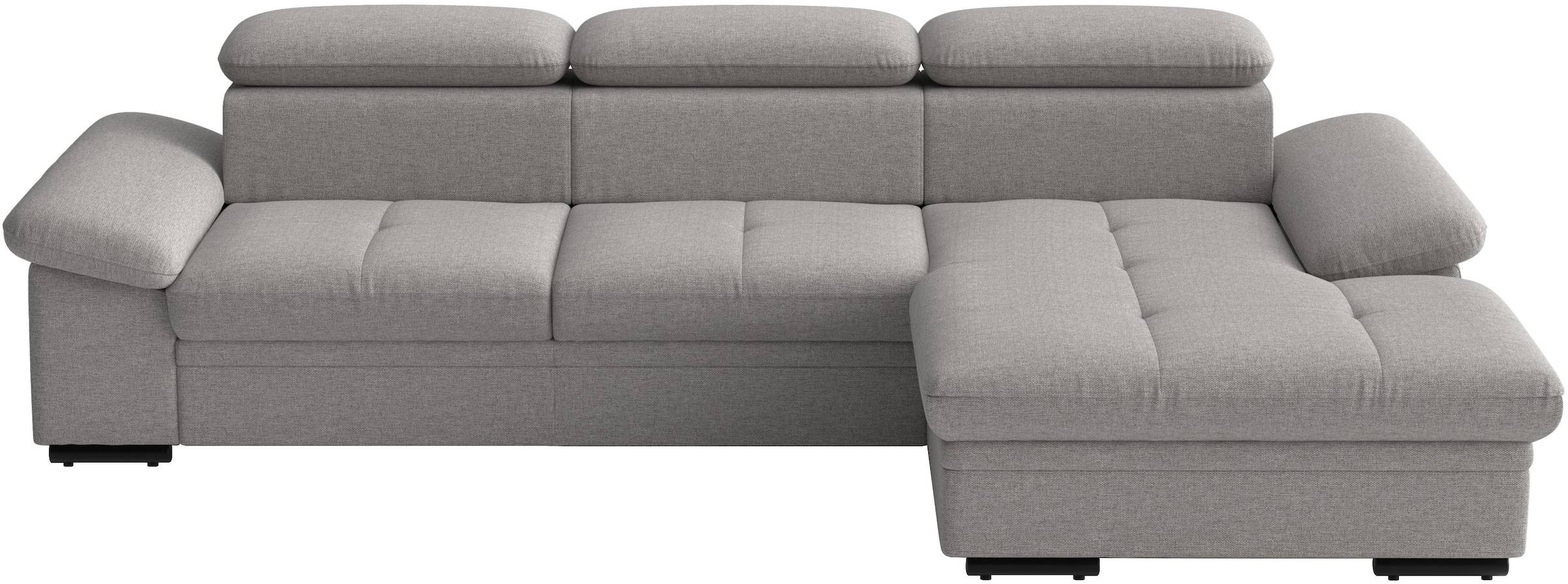 sit&more Ecksofa "Viola L-Form, B: 260 cm, Arm- & Kopfteilverstellung" optional Schlaffunktion, Sofa mit Komfortsitz