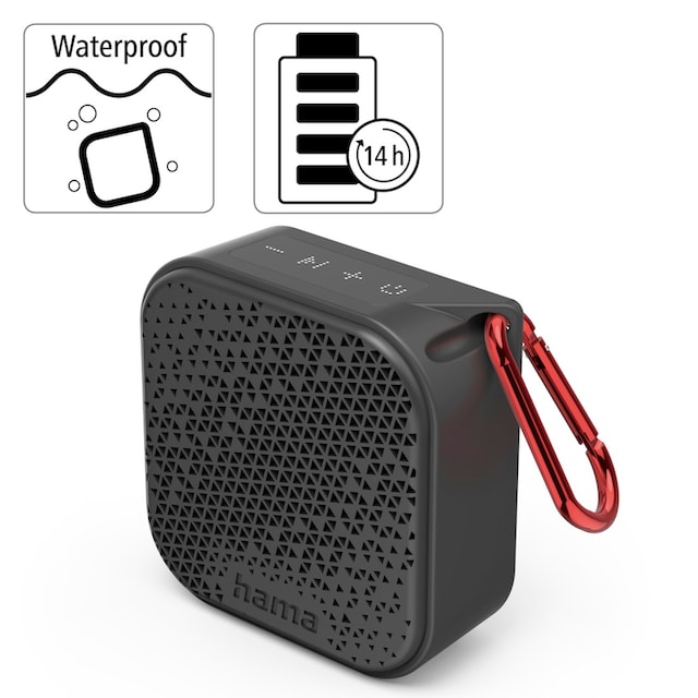 Hama Bluetooth-Lautsprecher »Bluetooth Lautsprecher kabellos wasserdicht  IPX7 Outdoor mit Akku« | BAUR