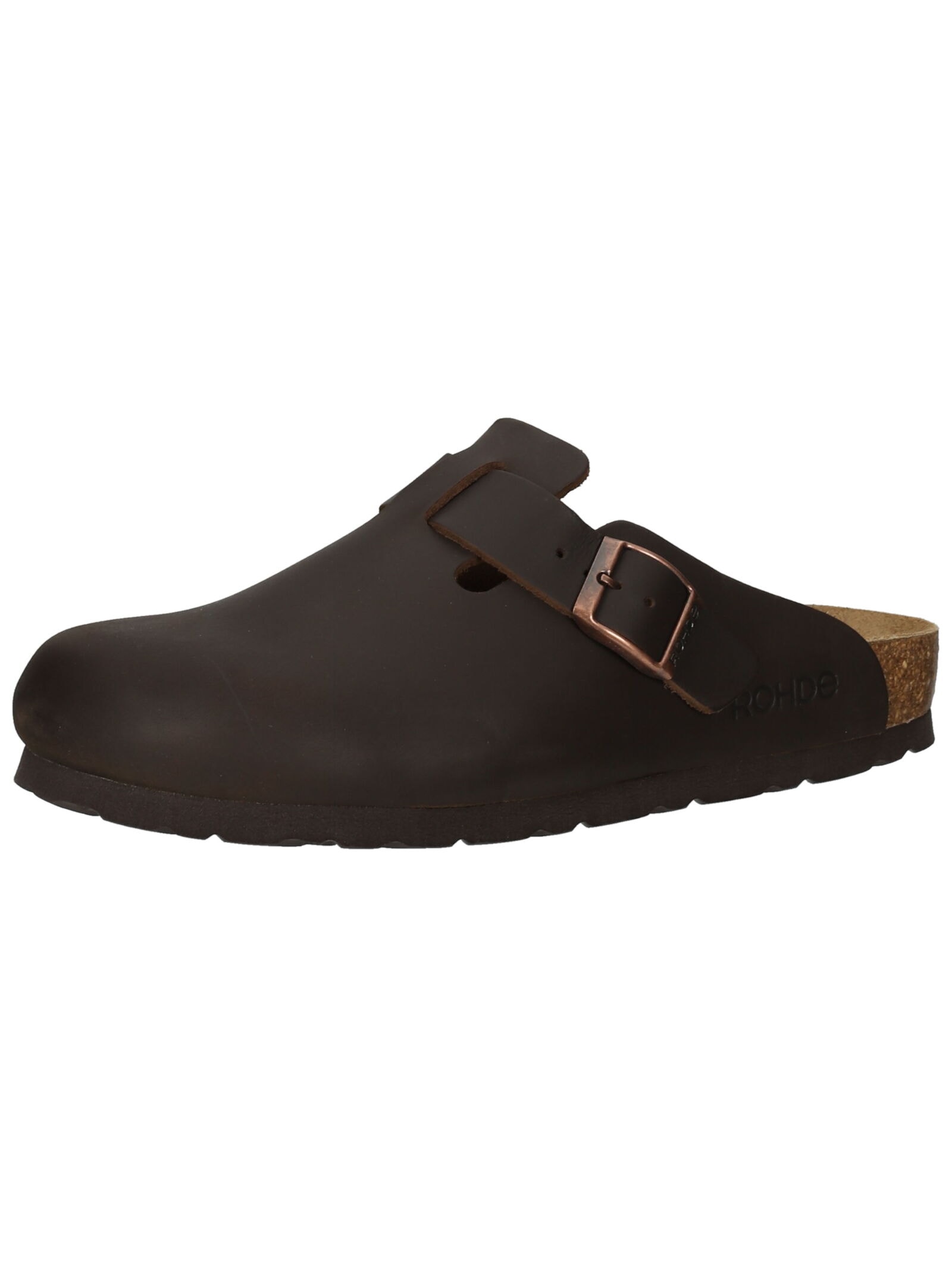 Hausschuh ROHDE "Rohde Hausschuhe Leder", Damen, Gr. 42, mocca, Leder, Schuhe Hausschuh