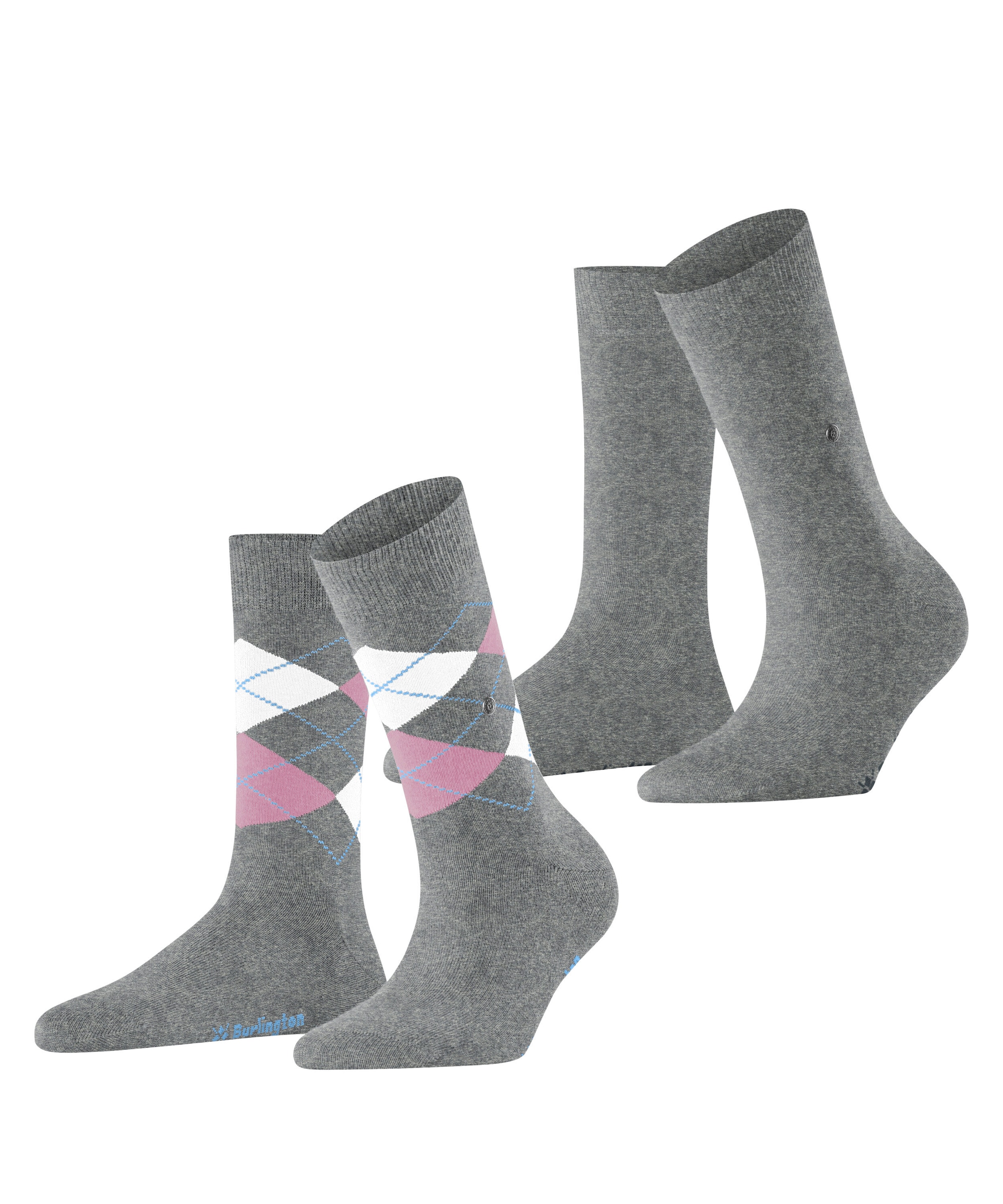 Burlington Socken "Everyday Argyle Mix 2er-Pack" 2er Pack, 2 Stk. tlg. aus günstig online kaufen