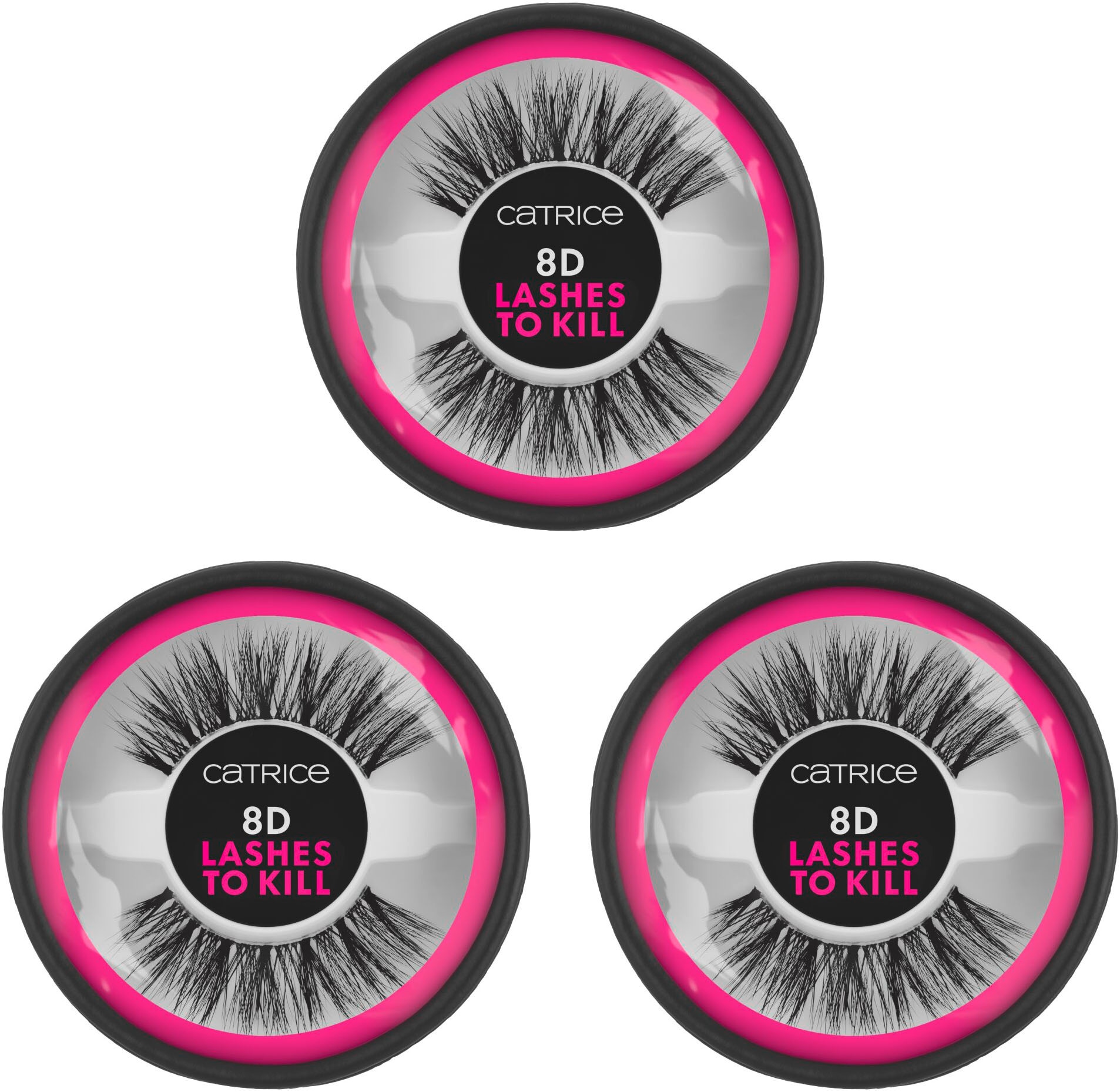 Bandwimpern »8D Lashes To Kill«, (Set, 3 tlg.)