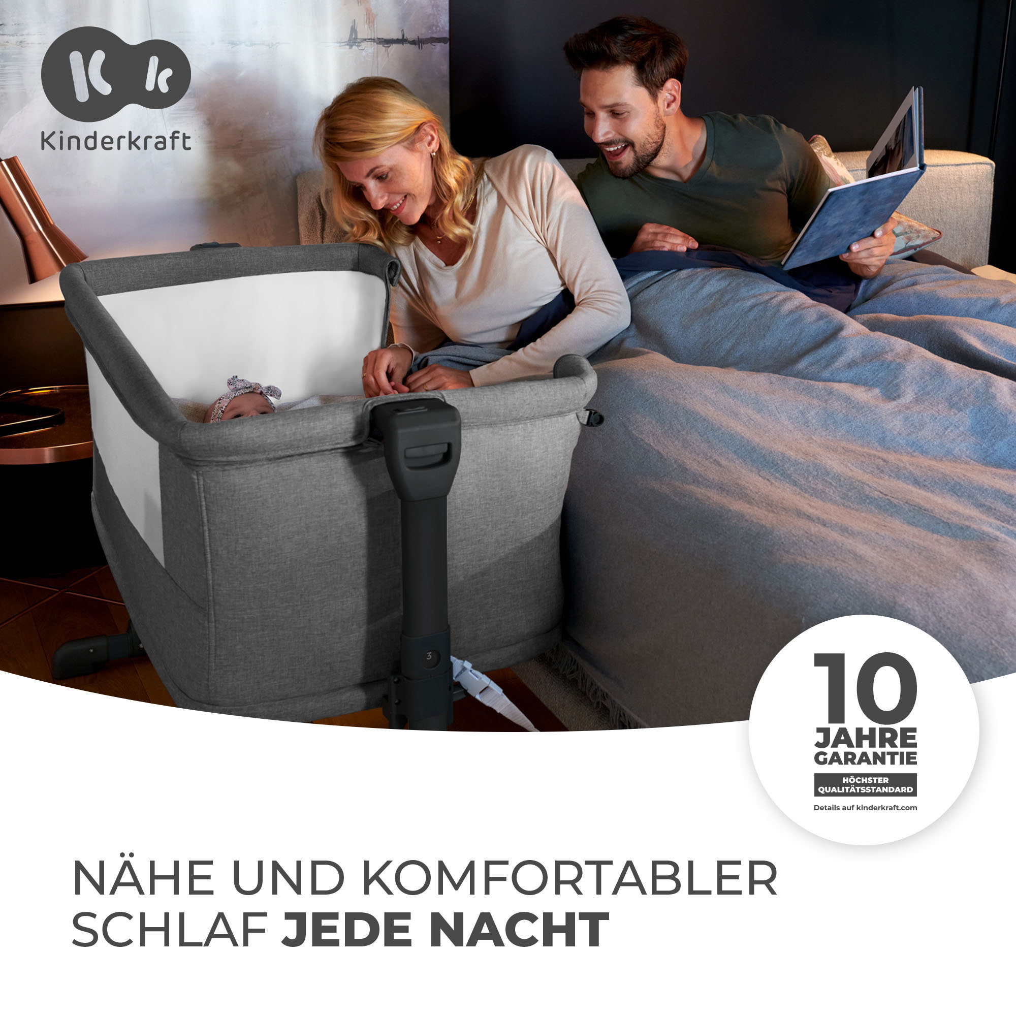 Thumbnail - Kinderkraft Beistellbett "NESTE GROW"