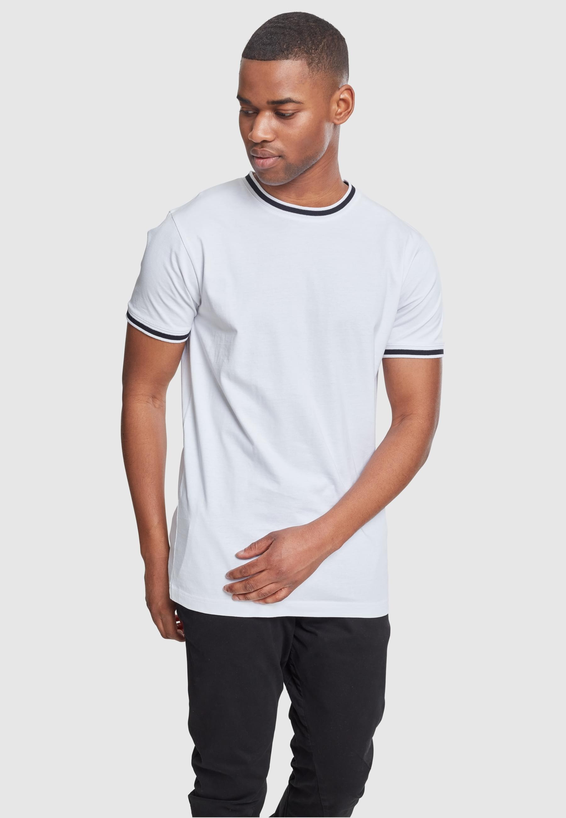 URBAN CLASSICS T-Shirt »Urban Classics Herren College Tee«, (1 tlg.)