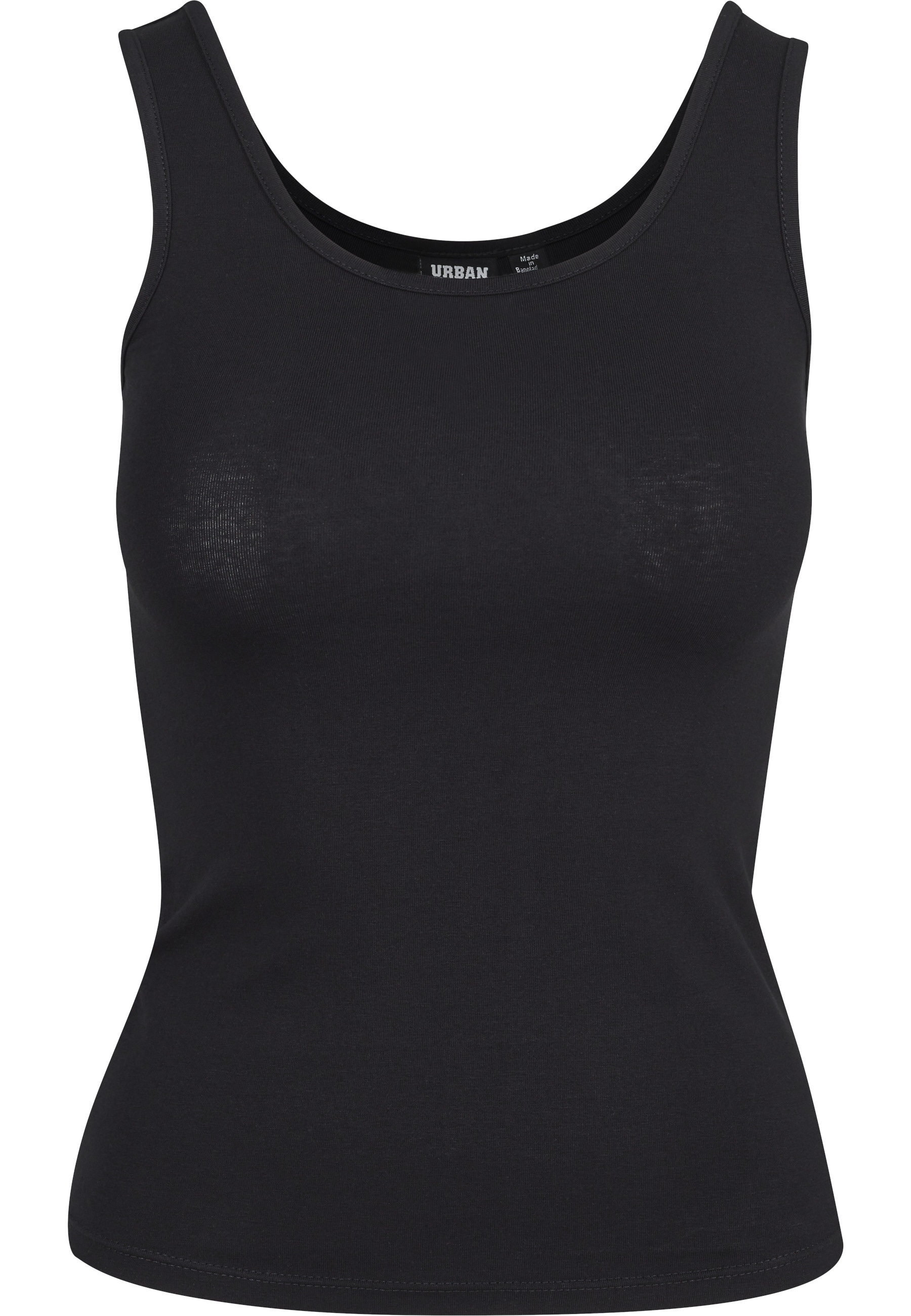 URBAN CLASSICS Tanktop »Urban Classics Damen Ladies 2-Pack Basic Stretch Top« 1 Stk.