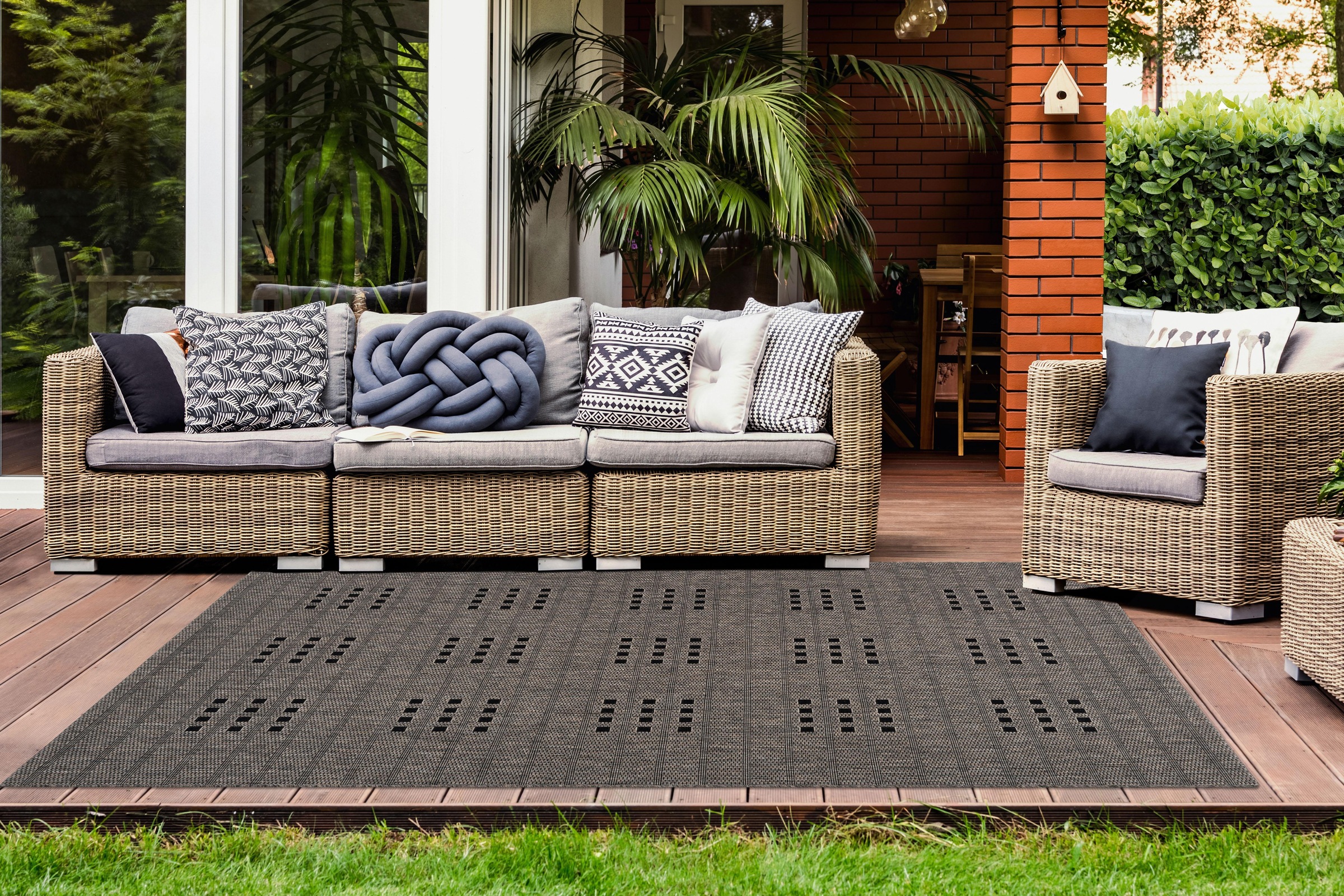 606«, und BAUR geeignet, rechteckig, In- »Sunset LALEE bestellen | Wohnzimmer Outdoor Teppich