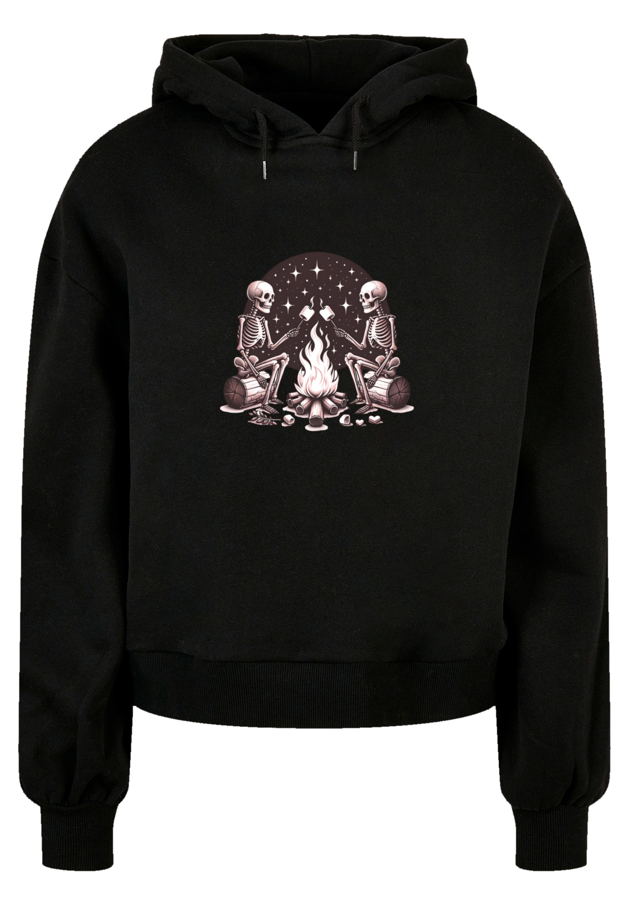 F4NT4STIC Sweatshirt »Skelette Lagerfeuer Marshmallow«, Premium Qualität