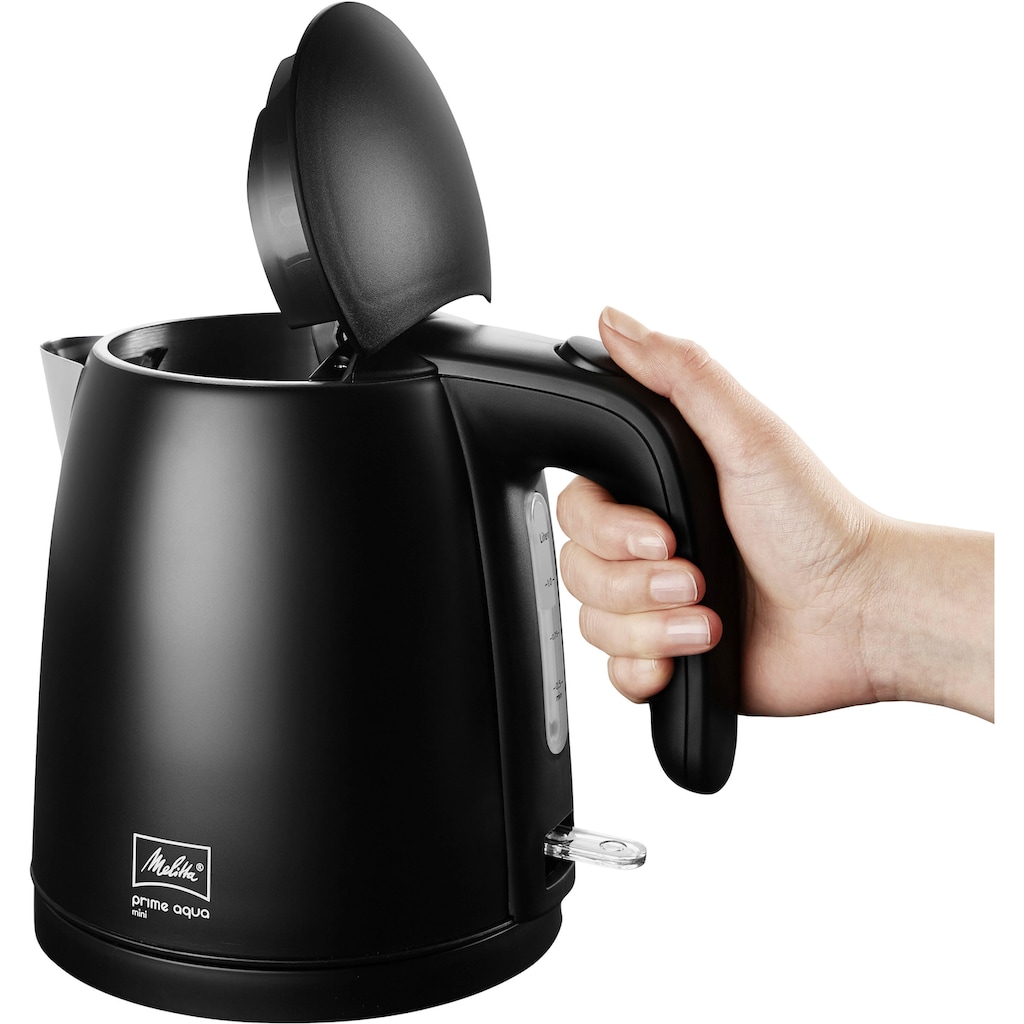 Melitta Wasserkocher »Prime Aqua Mini Black Edition«, 1,0 l, 2200 W