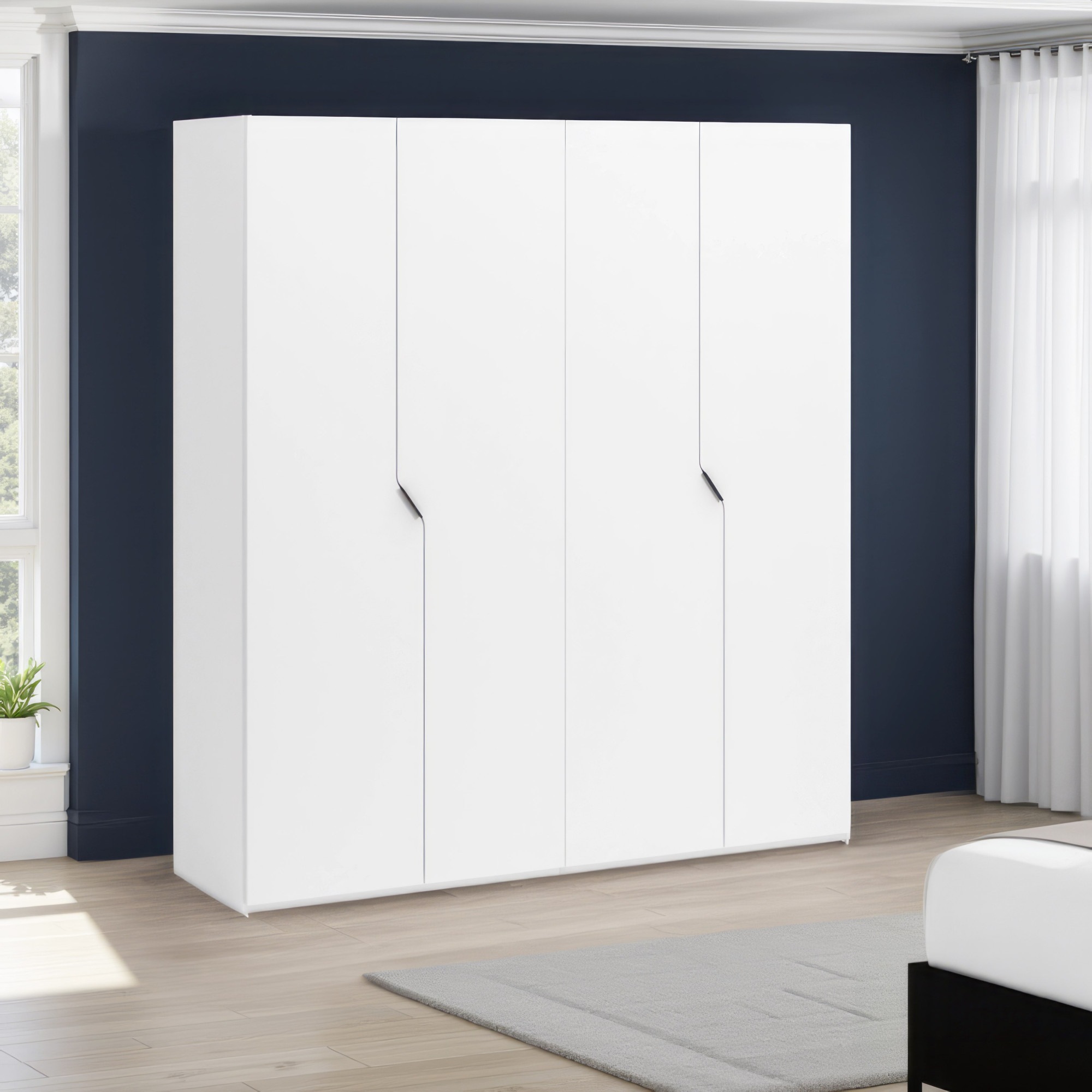 INOSIGN Kleiderschrank "AMETISTA, Drehtürenschrank, designgeformten Fronten günstig online kaufen