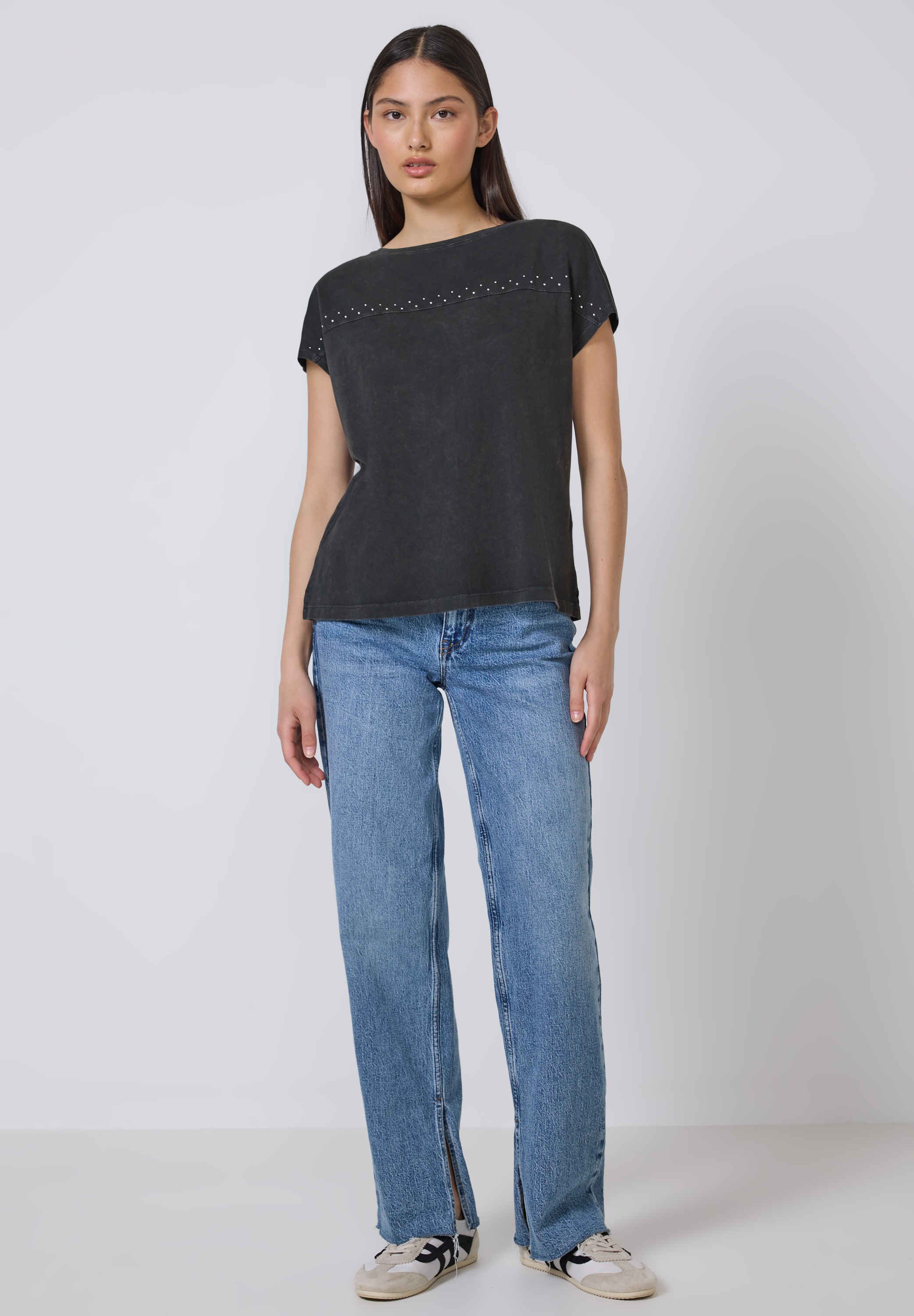 STREET ONE STUDIO T-Shirt, aus reiner Baumwolle