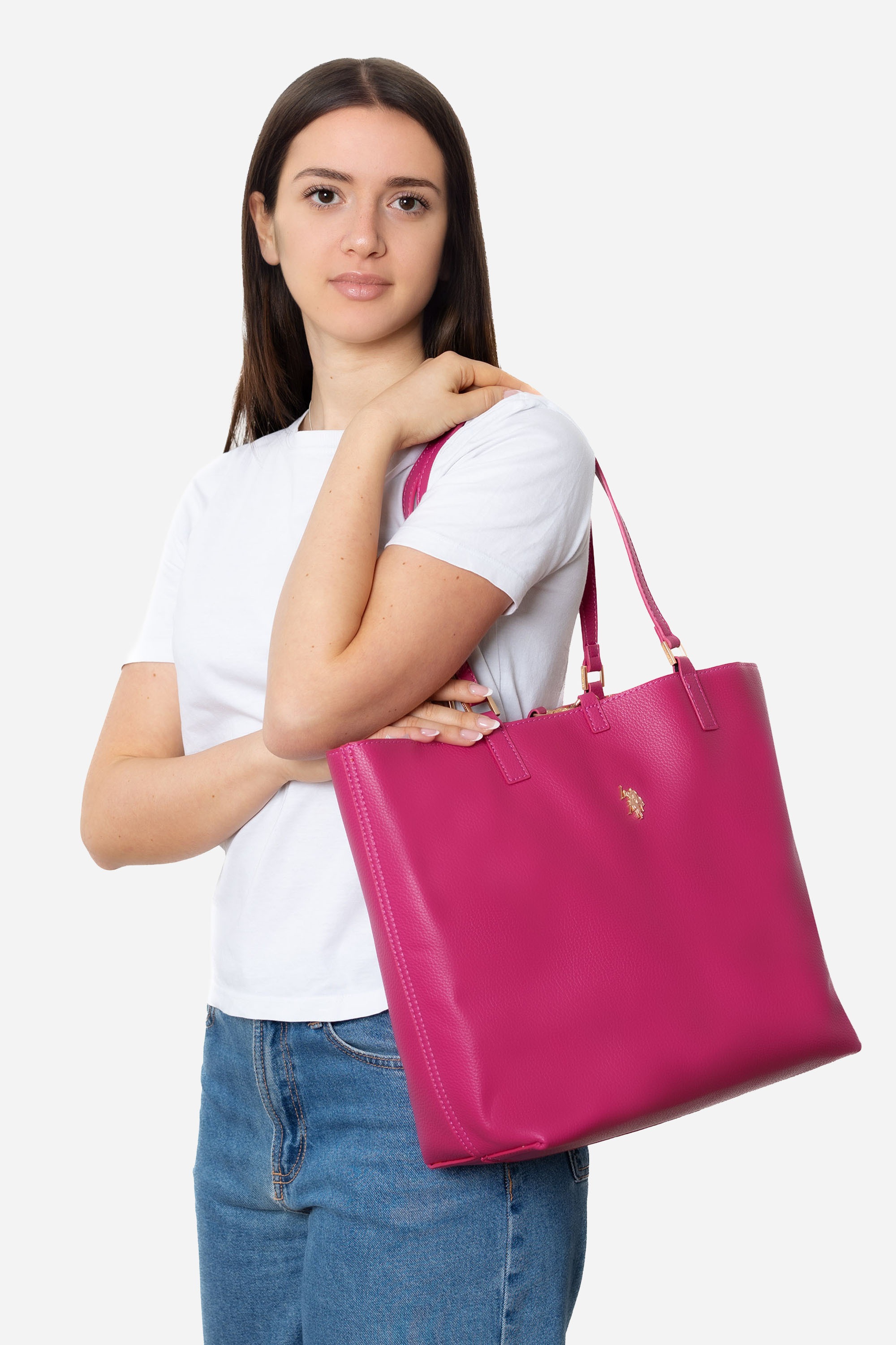 U.S. Polo Assn. Tragetasche »ROGERSVILLE LARGE SHOPPING BAG SHOPPER Damen« Tragetasche Damen, Shopper, Einkaufstasche, Fashion, Lifestyle, Sale