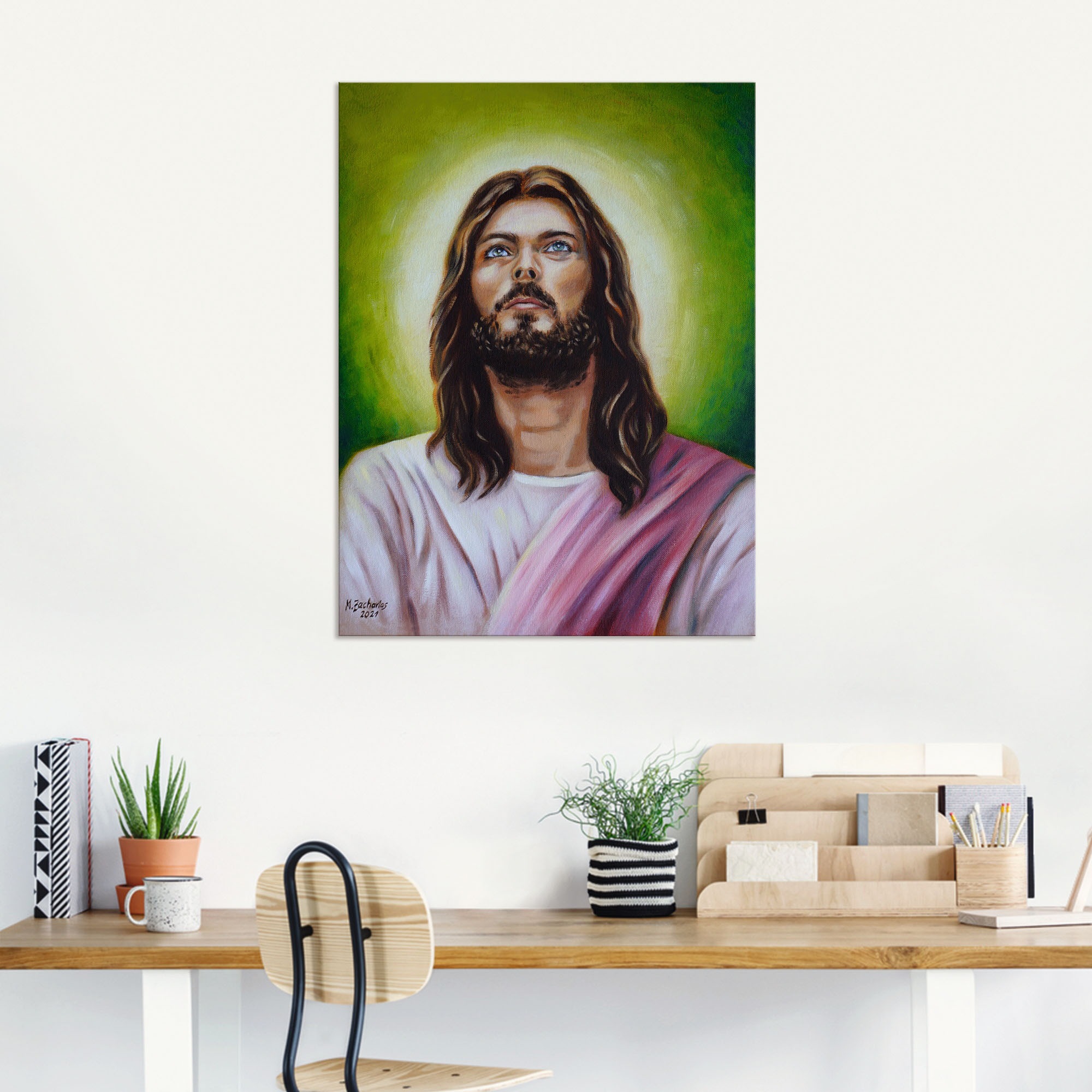 Artland Wandbild »Jesus Christus Porträt«, Christliche Bilder, (1 St.), als Leinwandbild, Poster in verschied. Größen