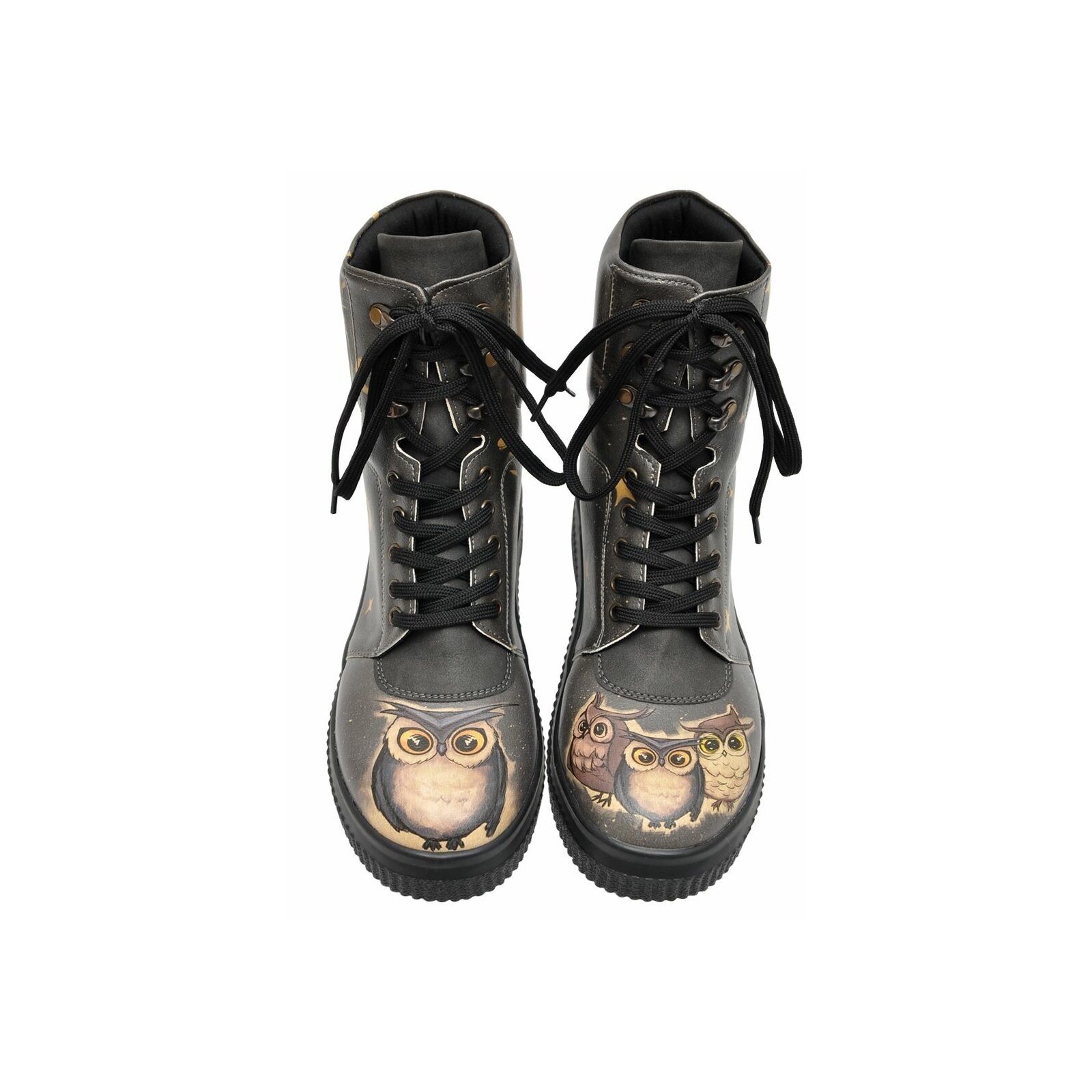 DOGO Schnürboots »Future Boots Owls Family Damen Boots / Female«, Vegan