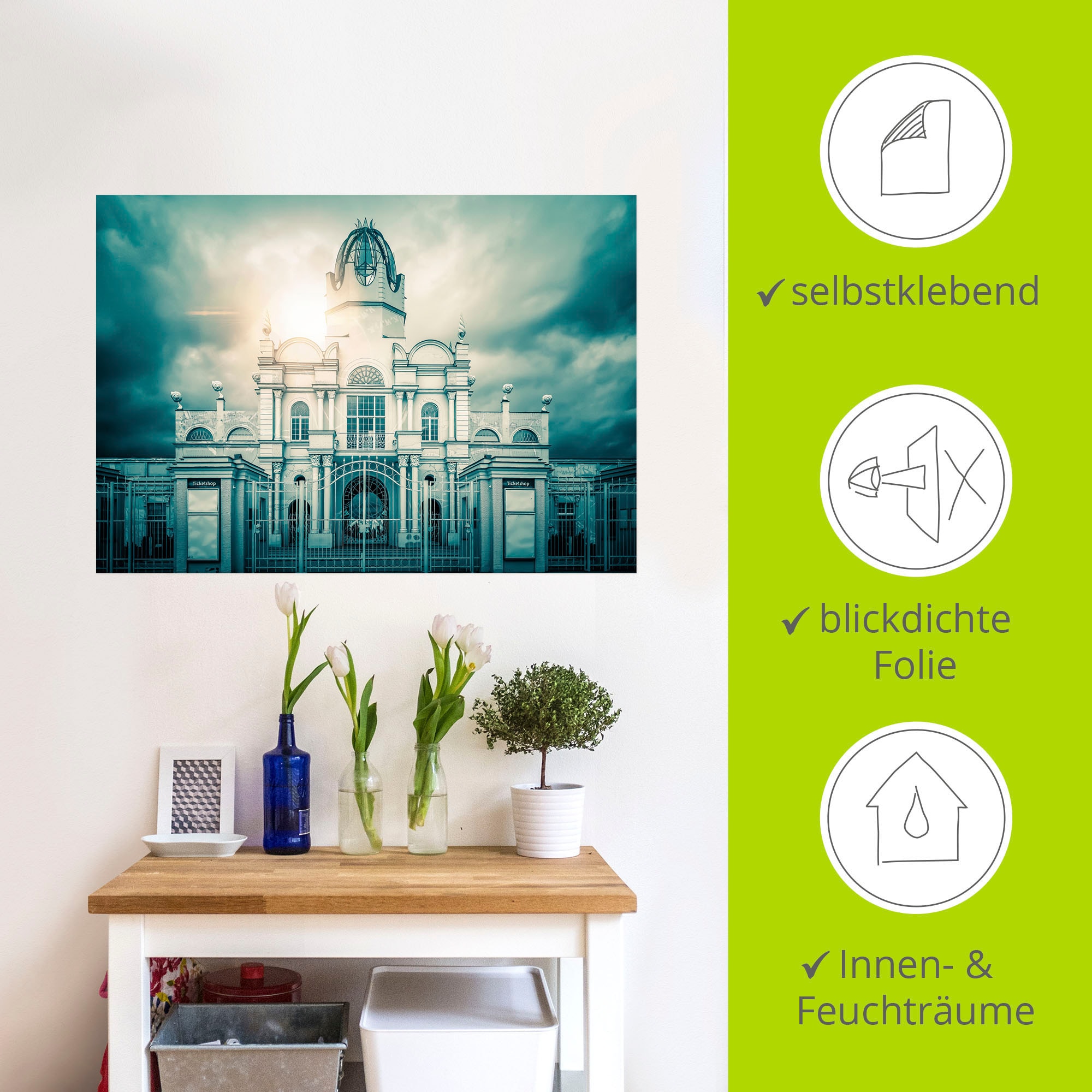 Artland Wandbild »Schloss vom Freizeitpark Belantis«, Gebäude, (1 St.), als Alubild, Leinwandbild, Wandaufkleber oder Poster in versch. Größen